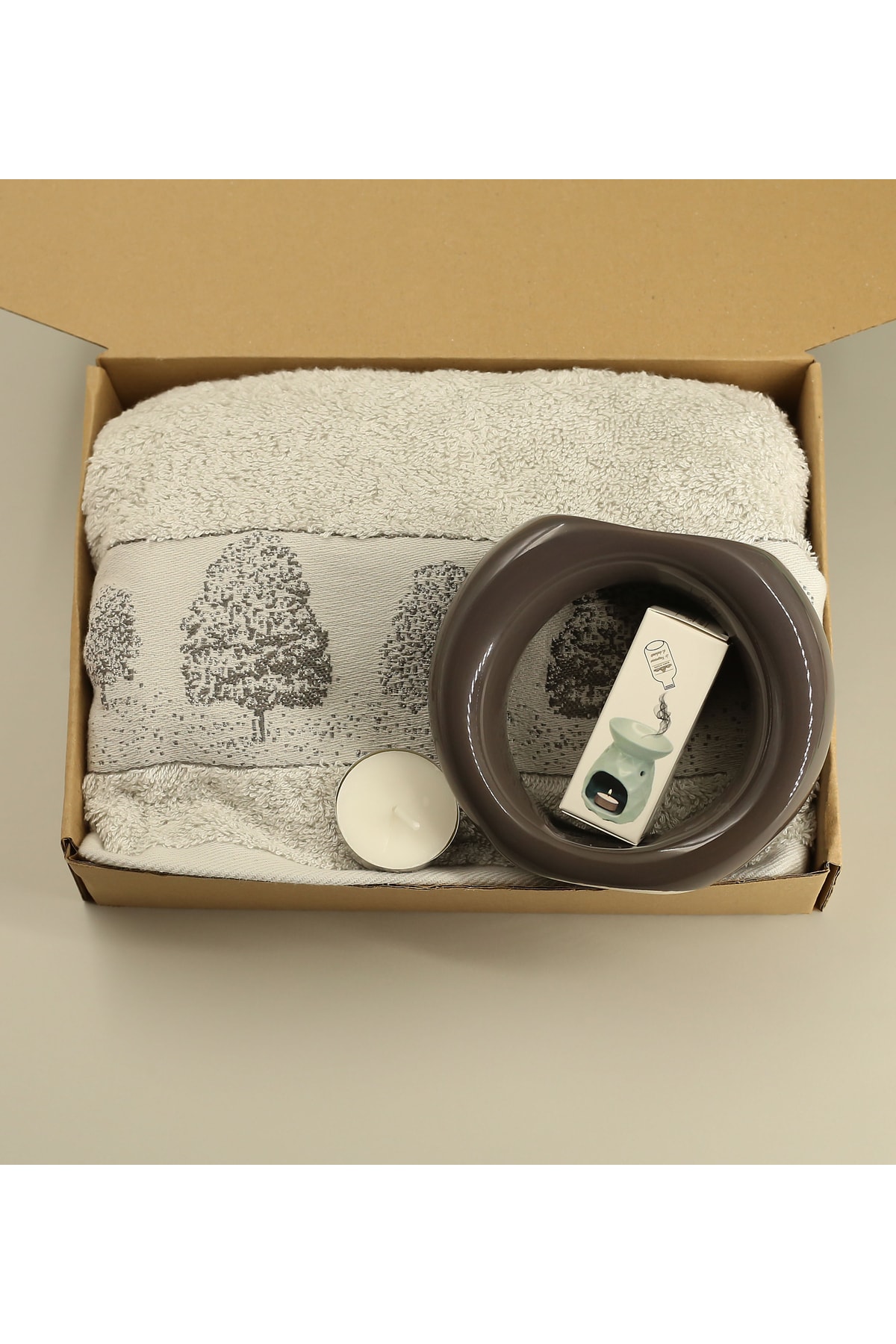 Special Ring Censer & Censer Scent & Pupilla Bamboo Towel Gift Set for Mother's Day