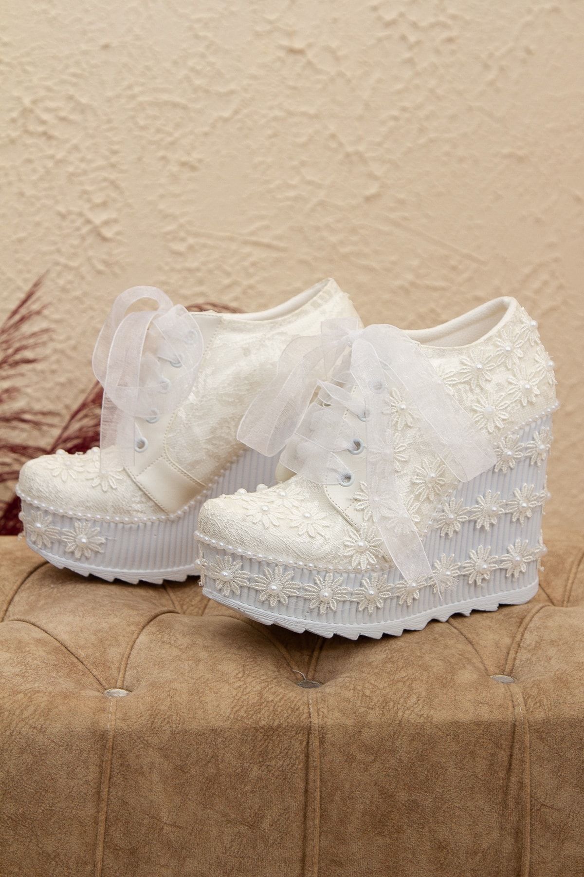 DARUGA Rochie De Mireasa Daisy Pearl Rochie De Seara Pantofi Cu Toc Pane Femeie - 38