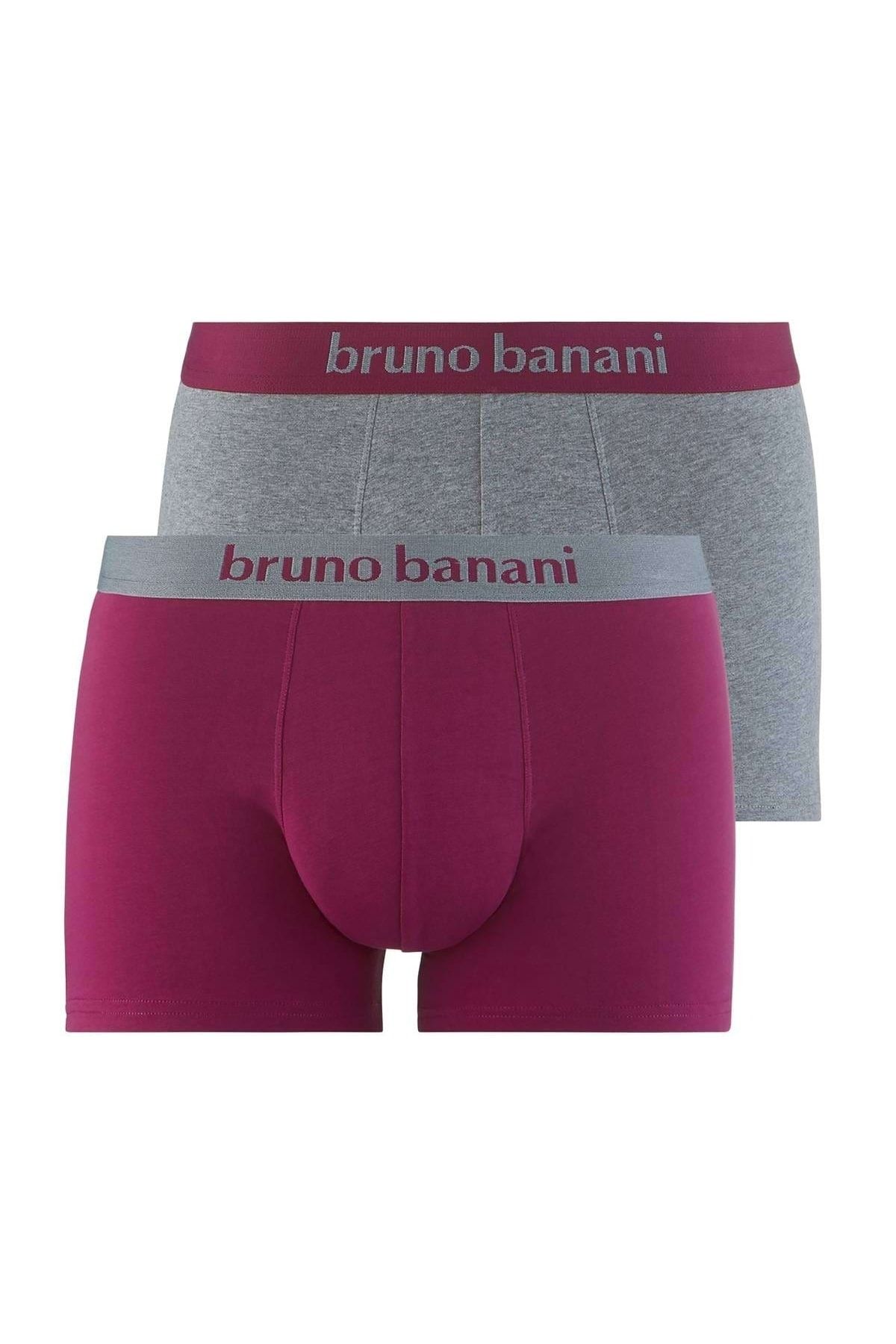 Bruno Banani Herren Boxershorts 2er Pack Flie end Baumwolle