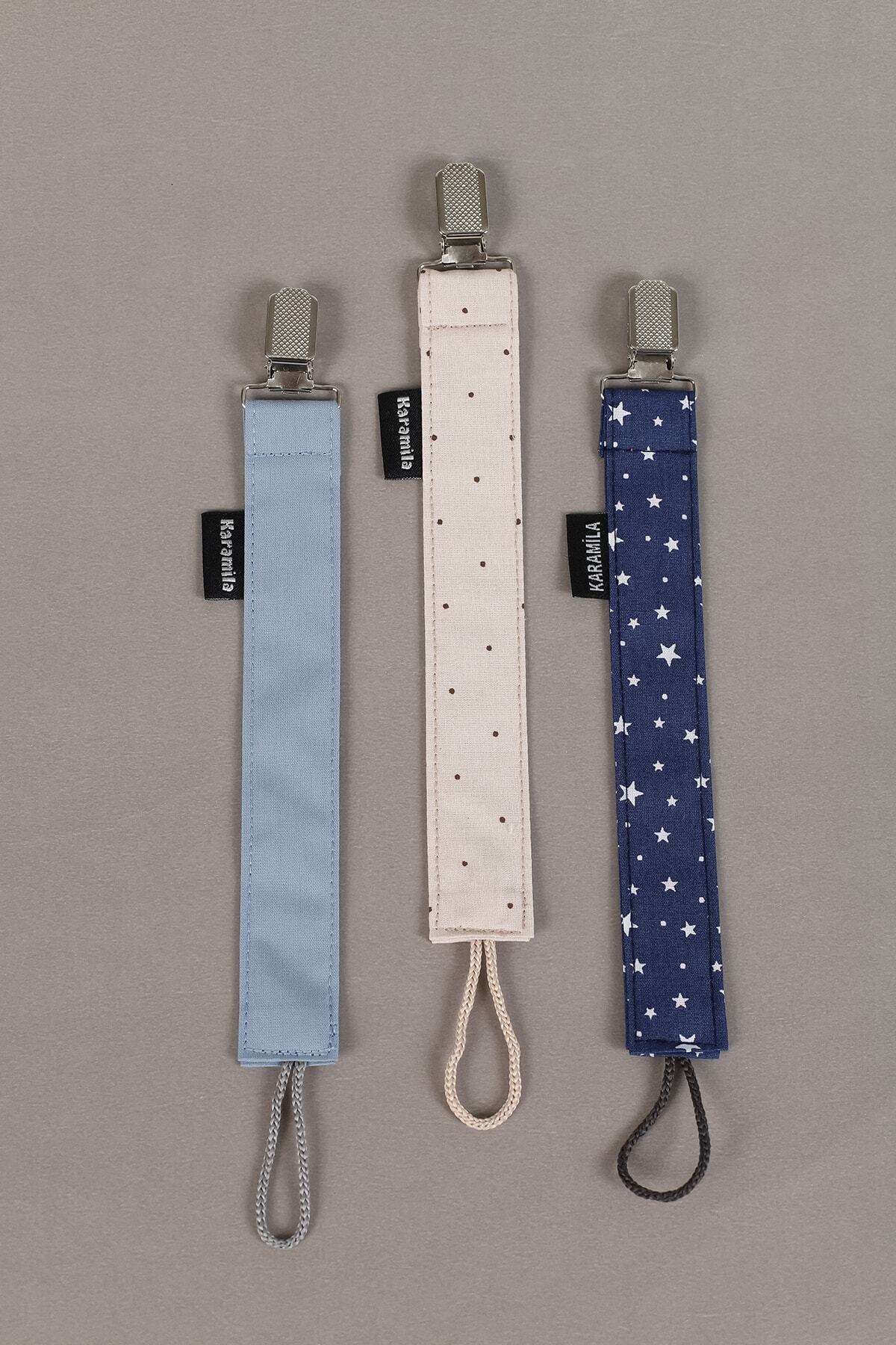 KARAMİLA 3’lü Set Emzik Askısı - Emzik Zinciri - Emzik Tutacağı New Collection fotoğrafı 2 (önizleme)