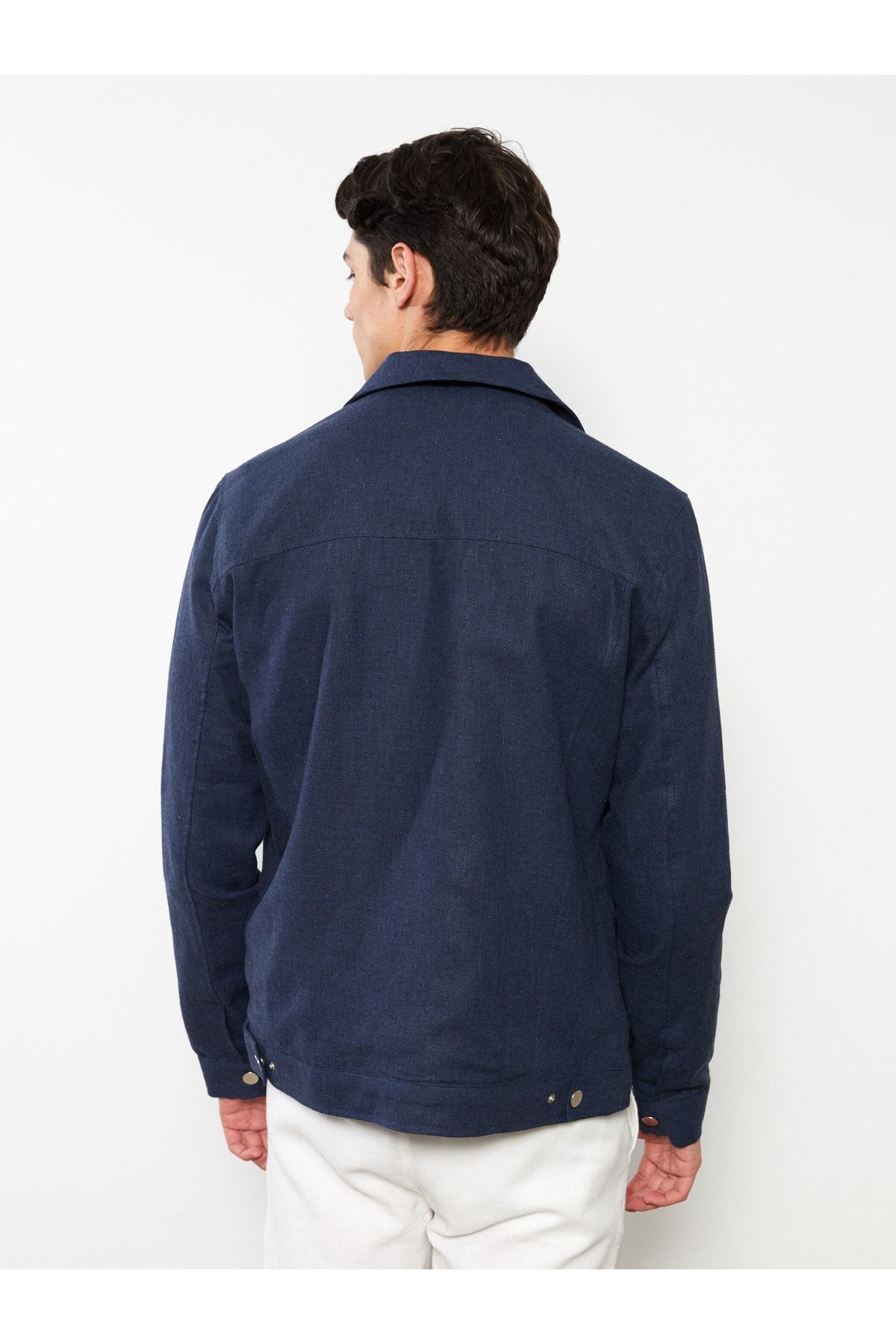 LC Waikiki-Pánský košilový límec Standard Fit kabát 5