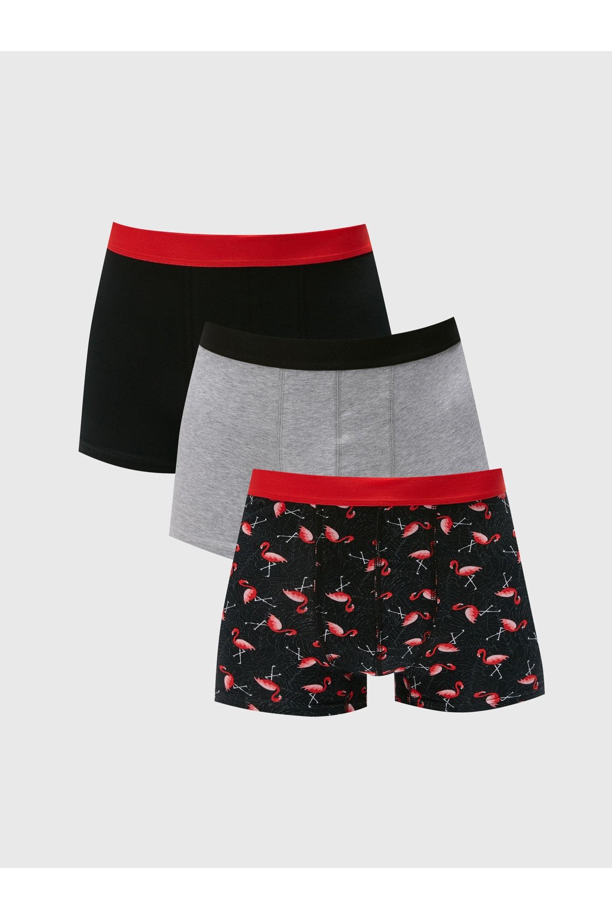 LC Waikiki Boxershorts Schwarz 3-teilig