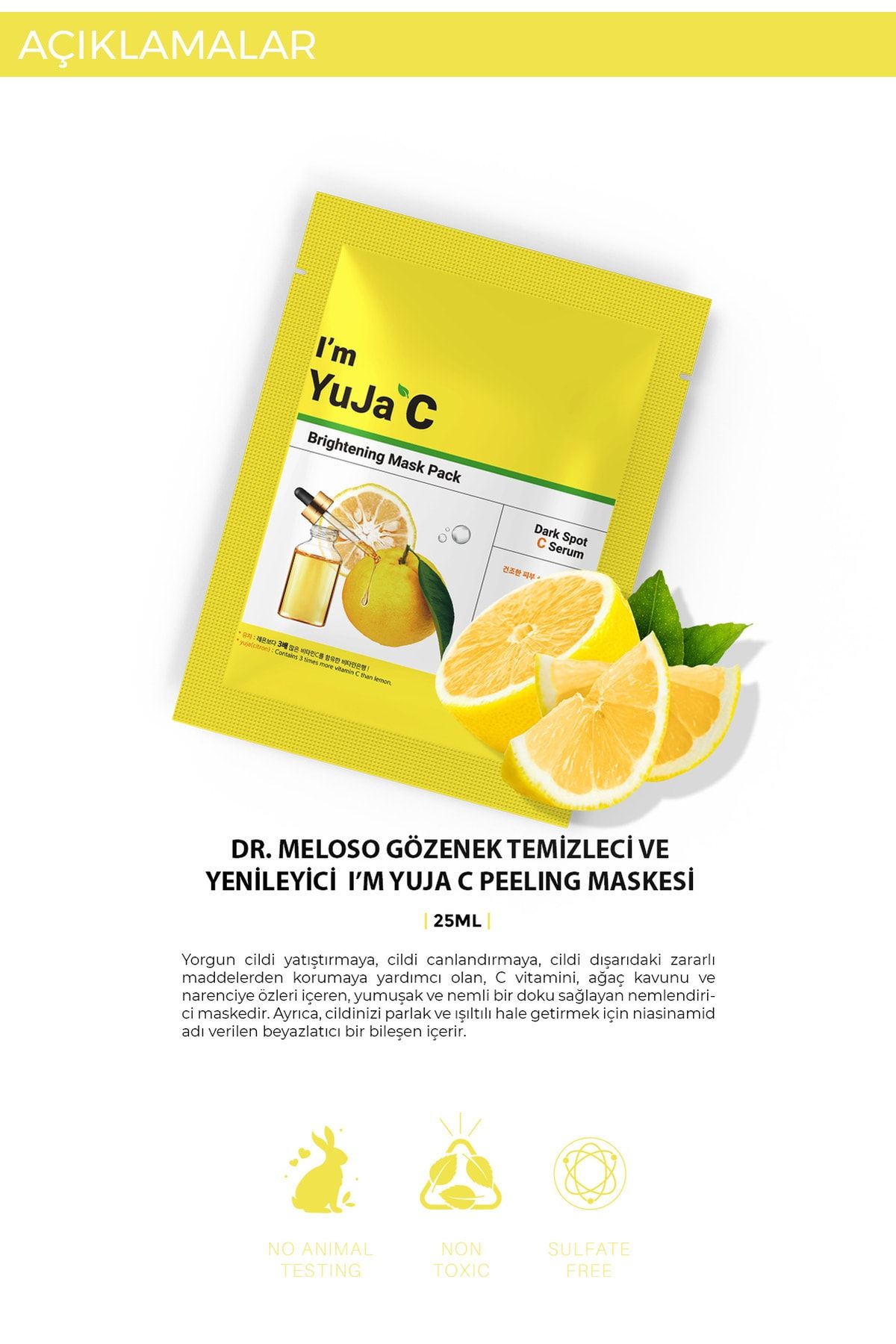 مجموعه 10 عددی ماسک صورت Yuja'c برای پوست روشن و مرطوب DR. MELOSO