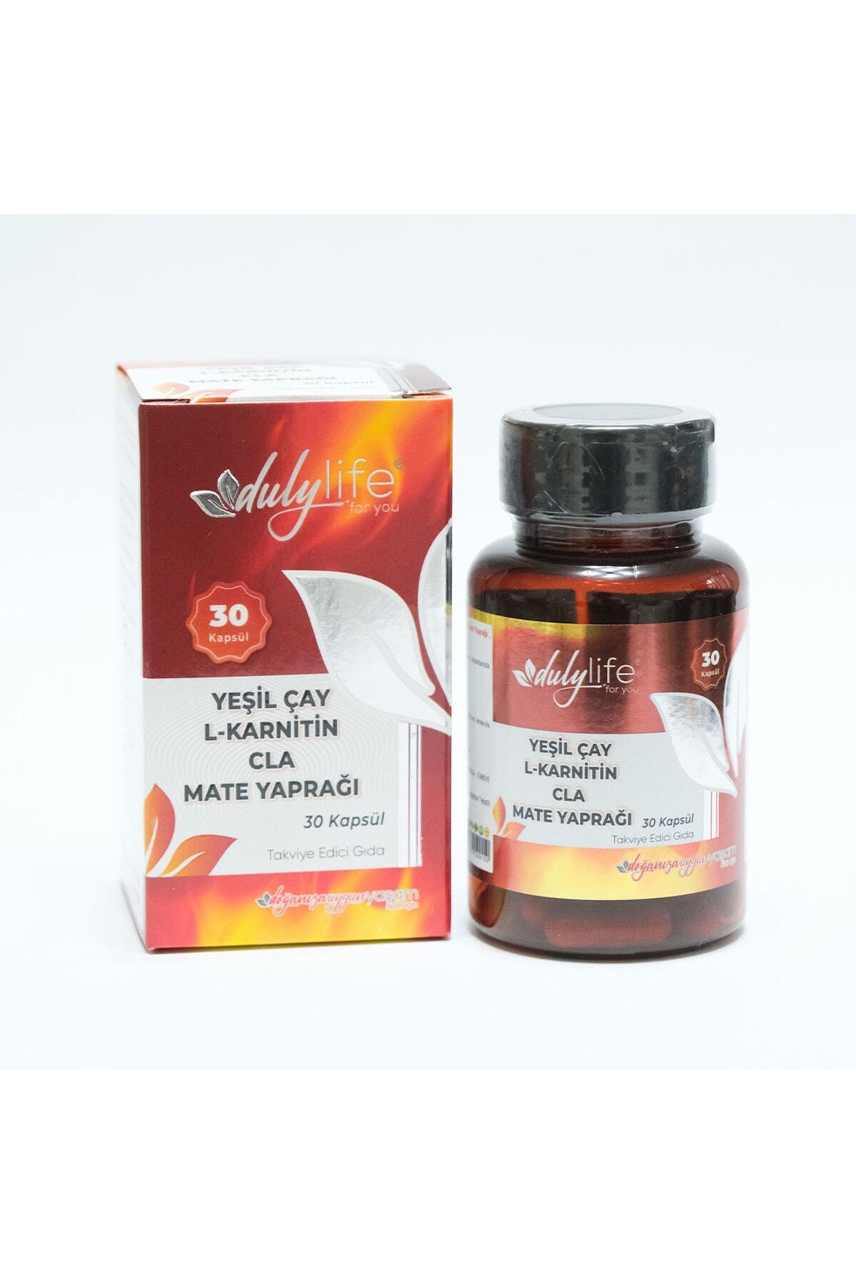 Dulylife Yeşil Çay L-karnitin Cla Mate Yaprağı 30 Tablet