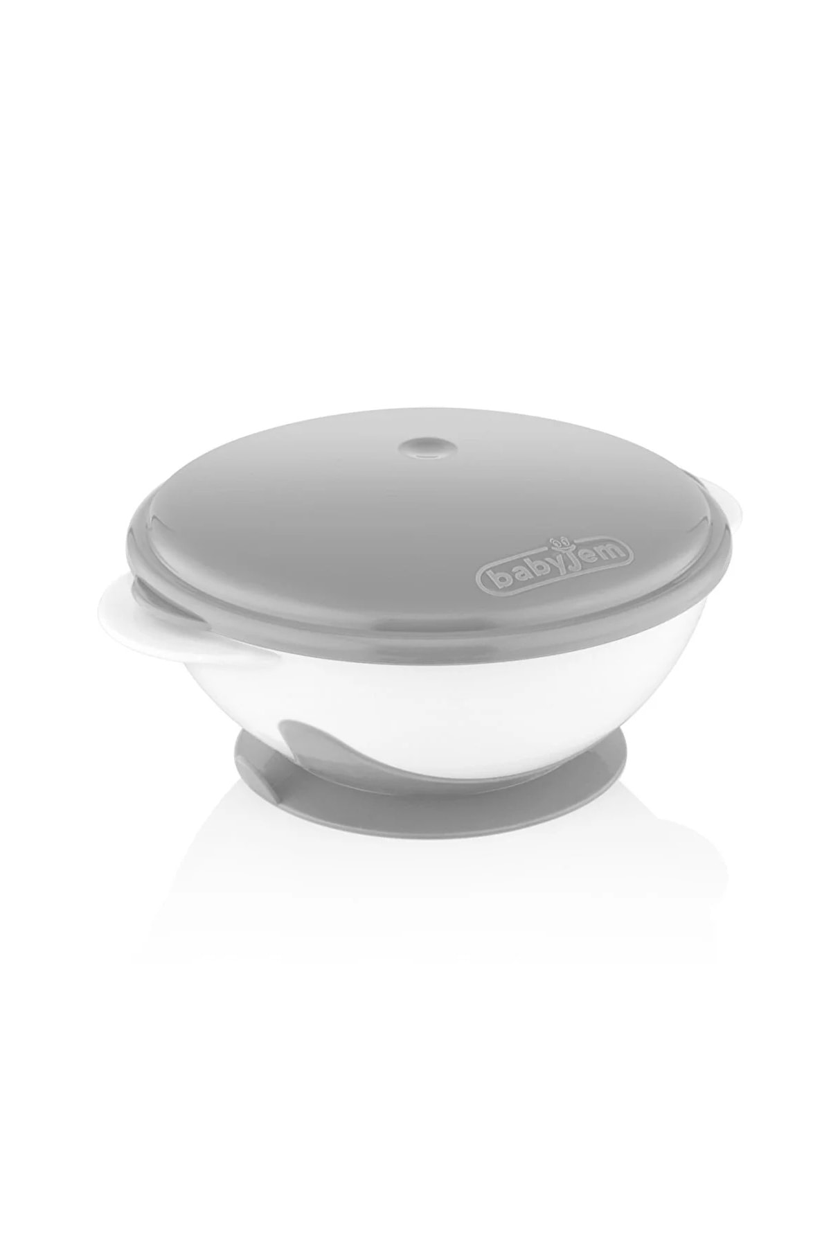 Babyjem Cam Rende + Vakumlu Mama Tabağı Gri + Paslanmaz Çelik Çatal Kaşık Seti Gri fotoğrafı 4 (önizleme)