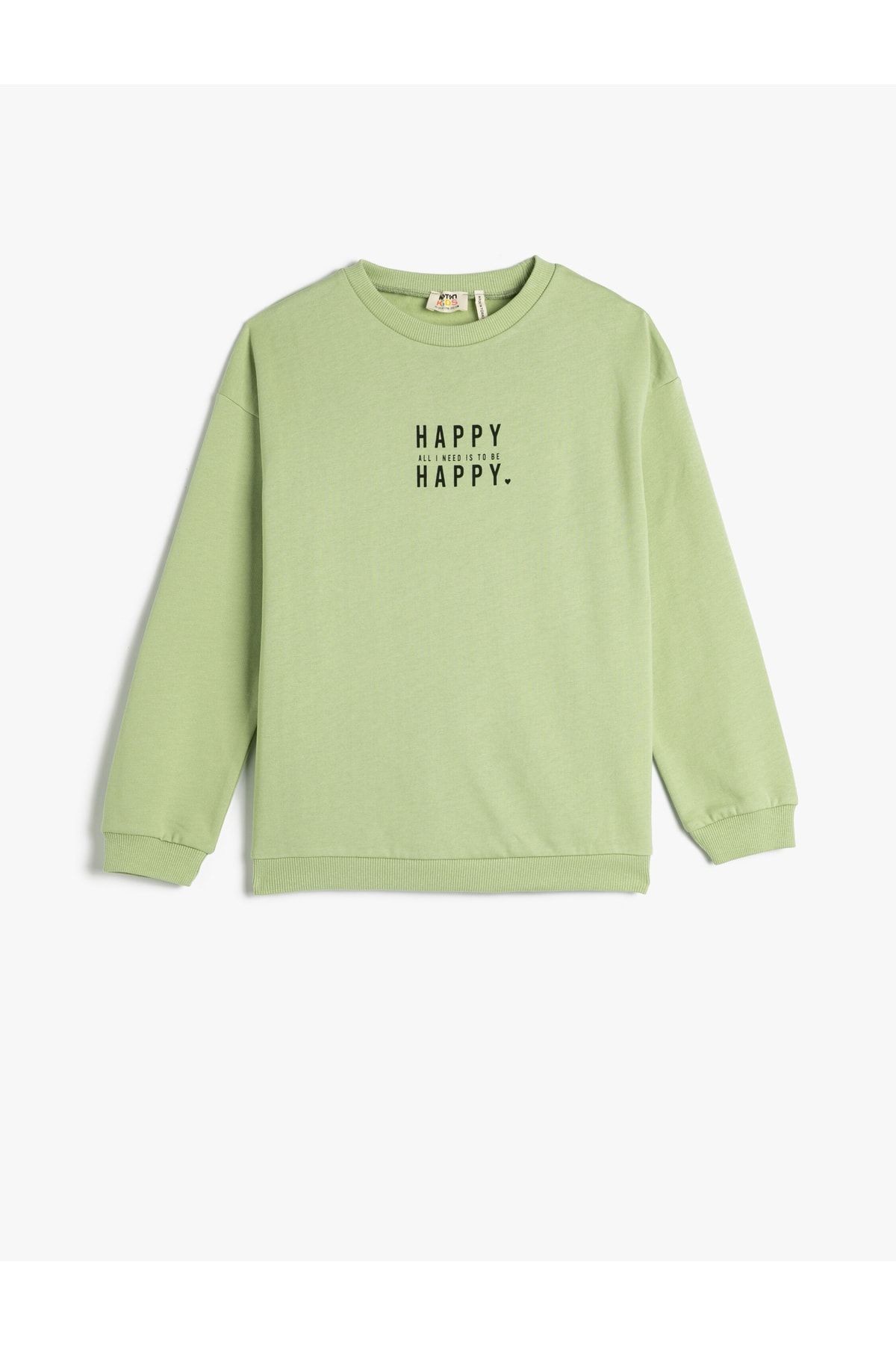 Koton Sweatshirt Grün Regular Fit