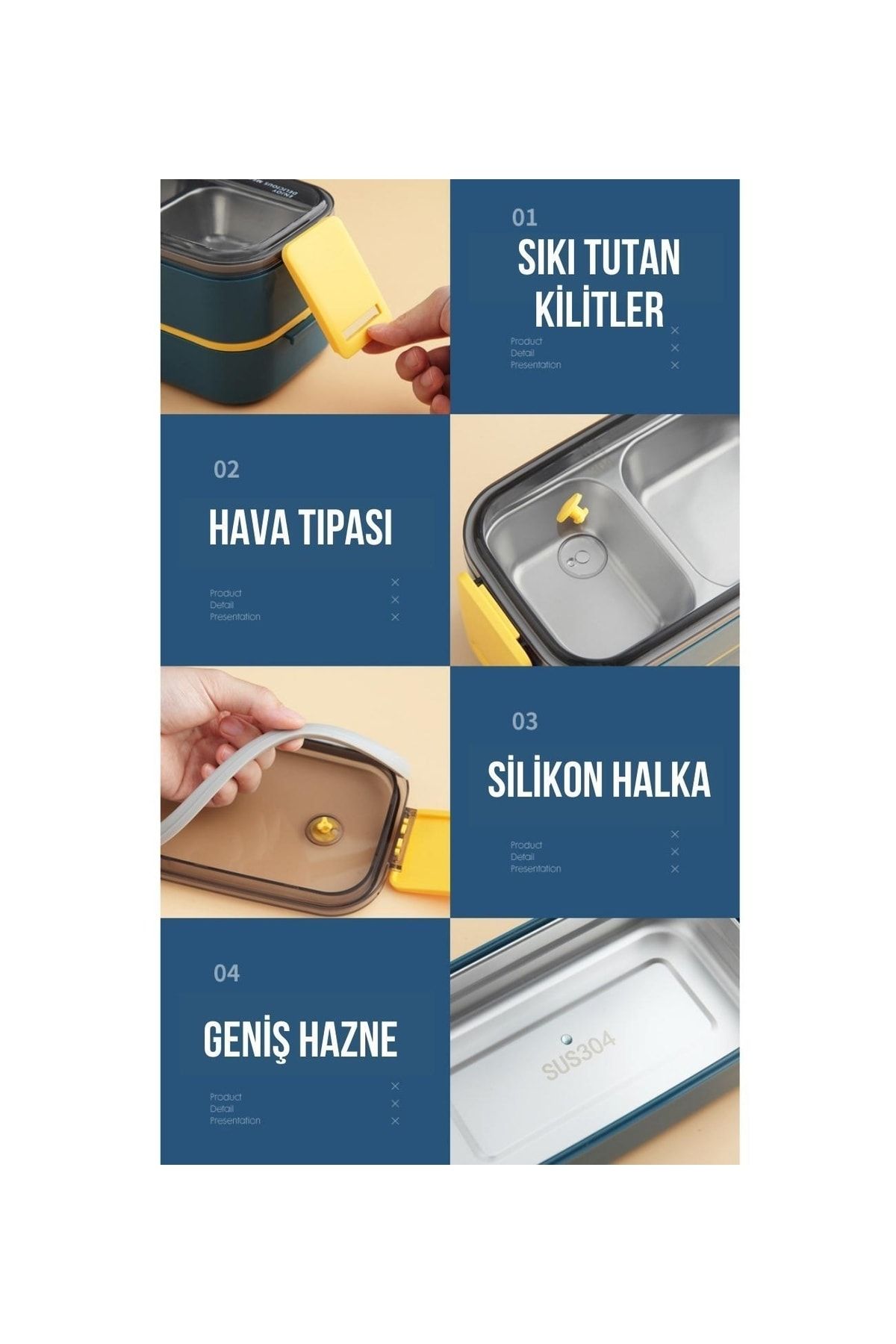 ست ظروف کمپینگ قرمز BENTO 1400ML Lunchbox مجموعه جدید دو Forele 2 جعبه غذاخوری اکسپدیشن فولادی Vagonlife