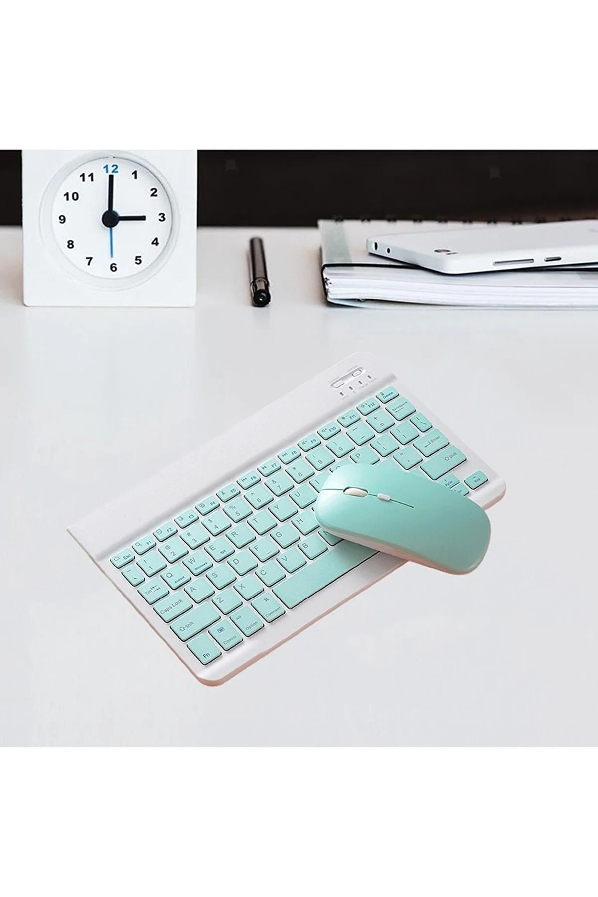 Ipad 8.nesil 10.2 Wi-fi Inç Uyumlu Kablosuz Bluetooth Klavye+mouse Set 3