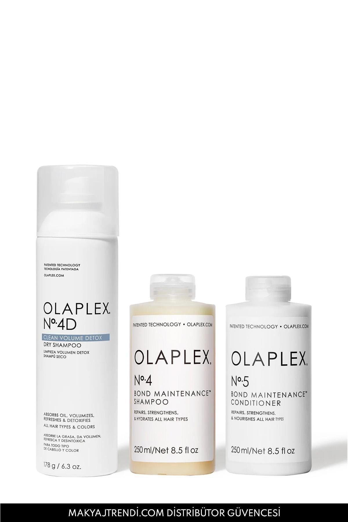 کیت موهای تمیز بدن بدون وزن - مجموعه مراقبتی پاک کننده، مرطوب کننده و حجم دهنده مو Olaplex