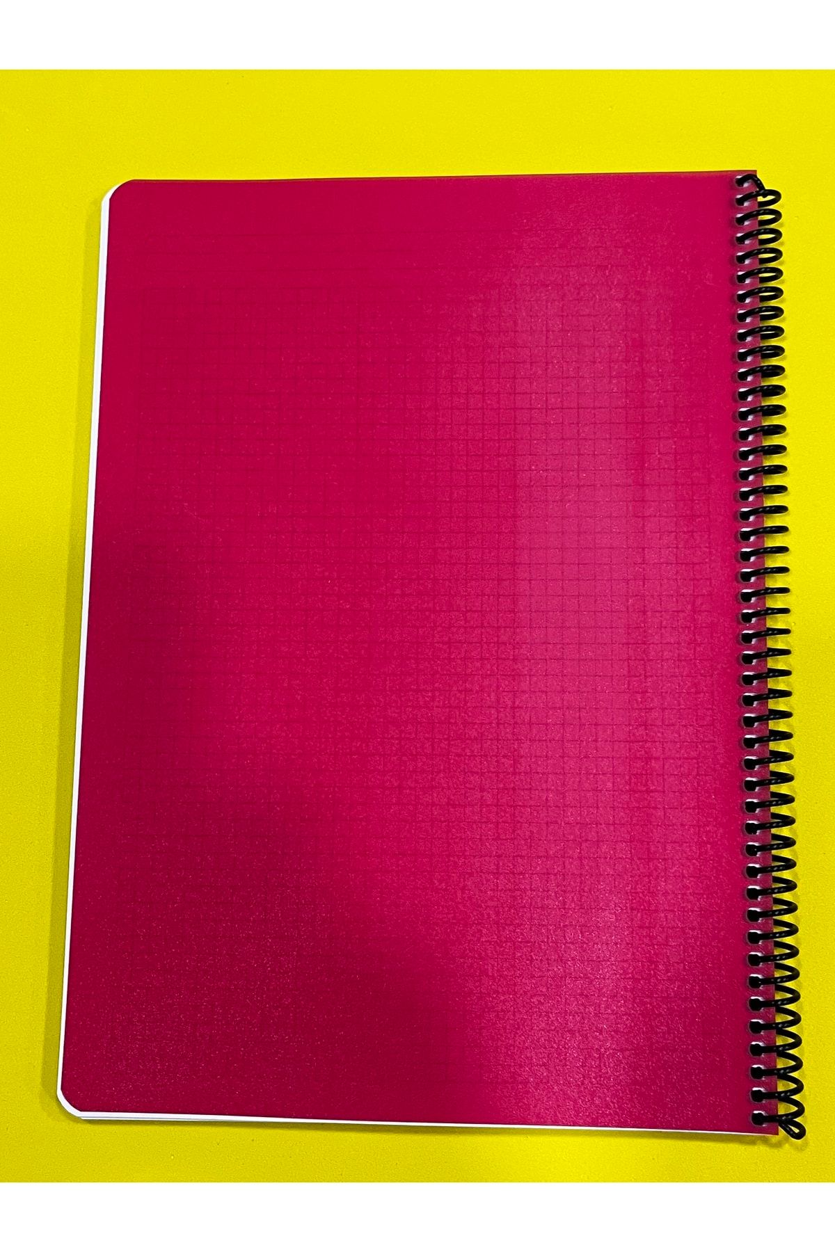Mynote-Flexi Neon Spiral A4 100 Leaf PP Cover Checked 60 Gr Notebook 4