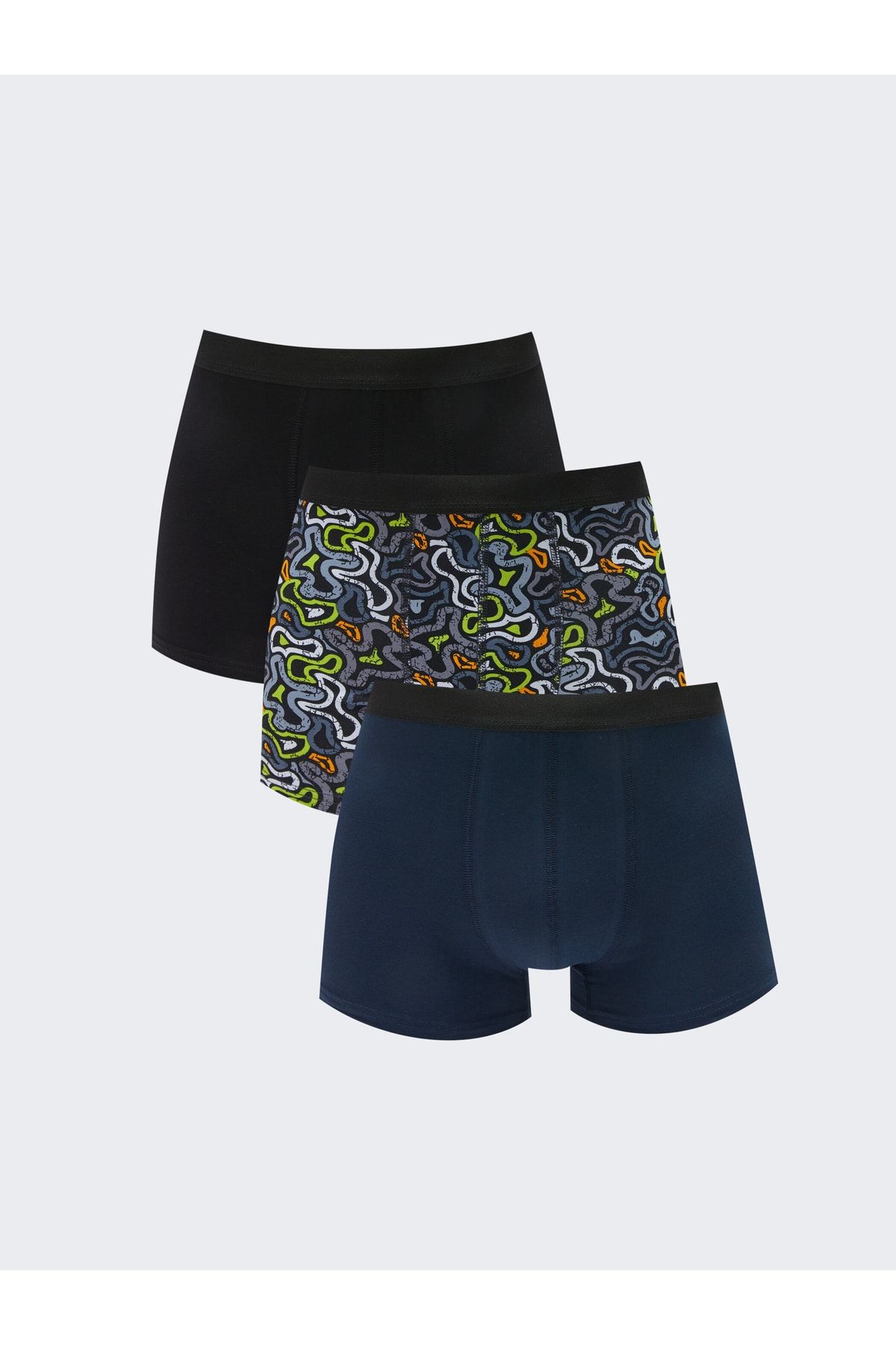 LC Waikiki Boxershorts Schwarz 3-teilig