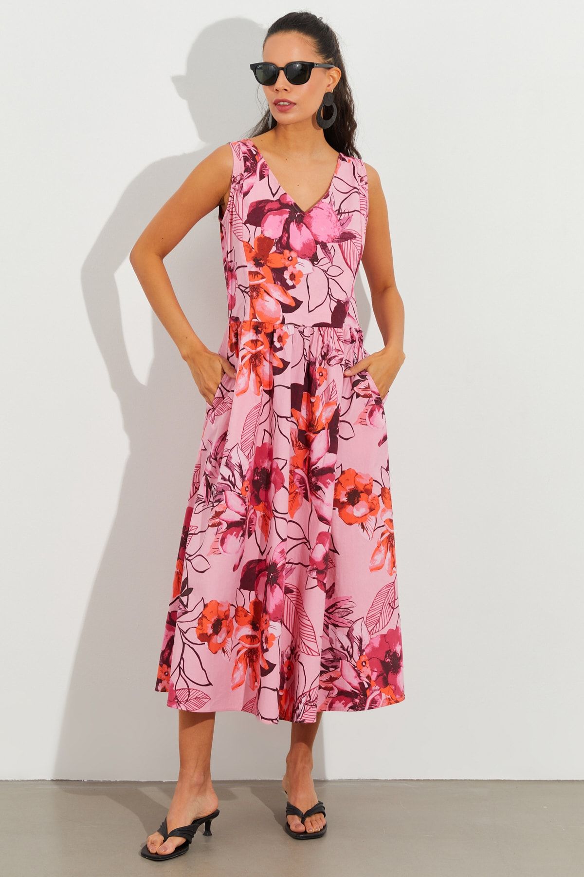 Cool & Sexy Kleid Rosa - - - Trendyol A-Linie