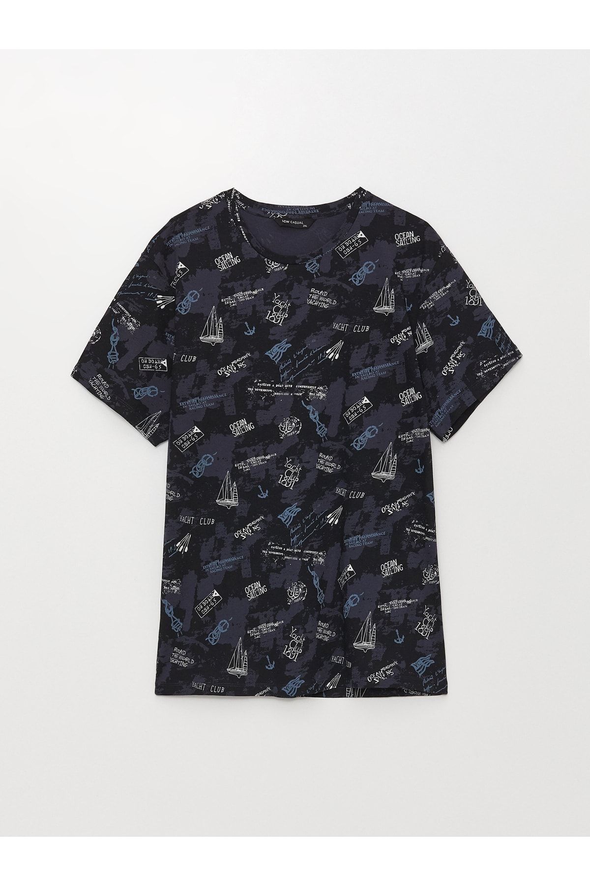 LC Waikiki T-Shirt Dunkelblau Regular Fit Fast ausverkauft