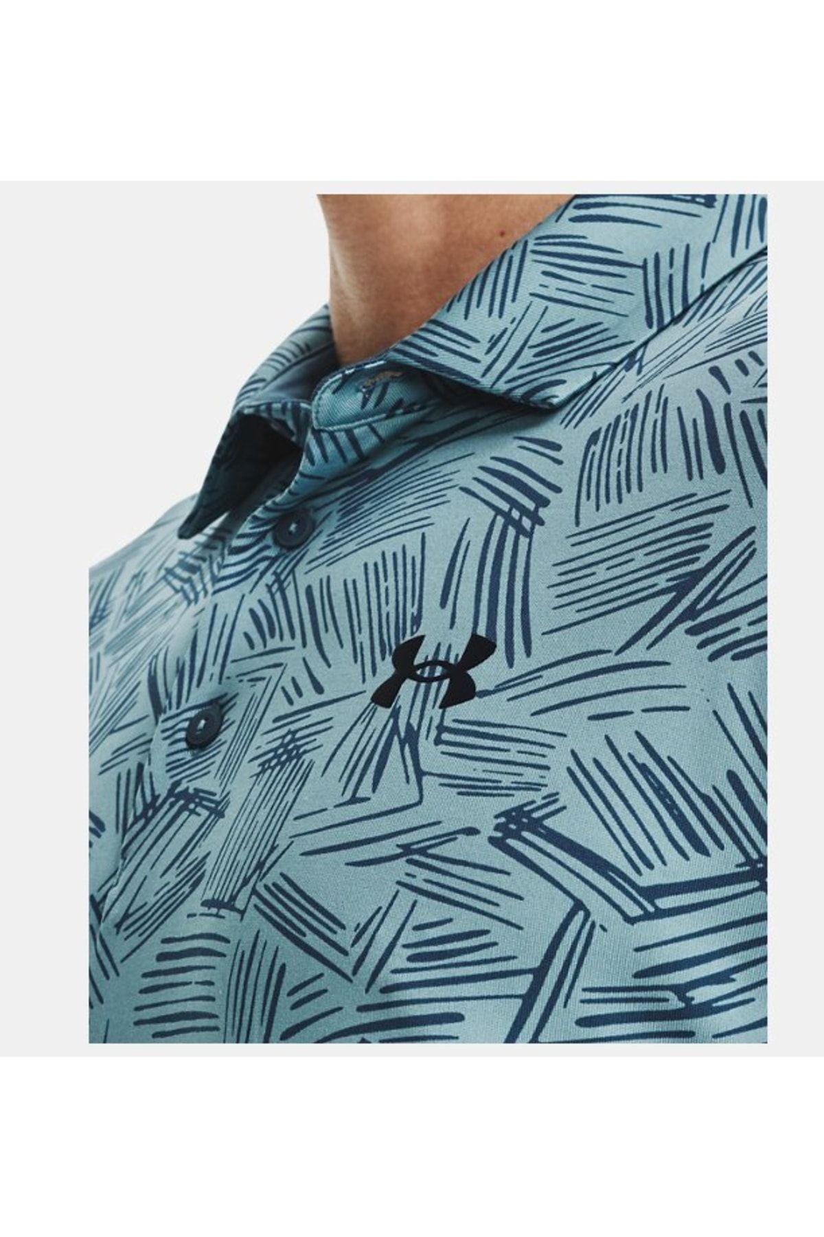 تی شرت آبی مردانه Playoff UA 3.0 چاپی Polo 1378677 400 Under Armour