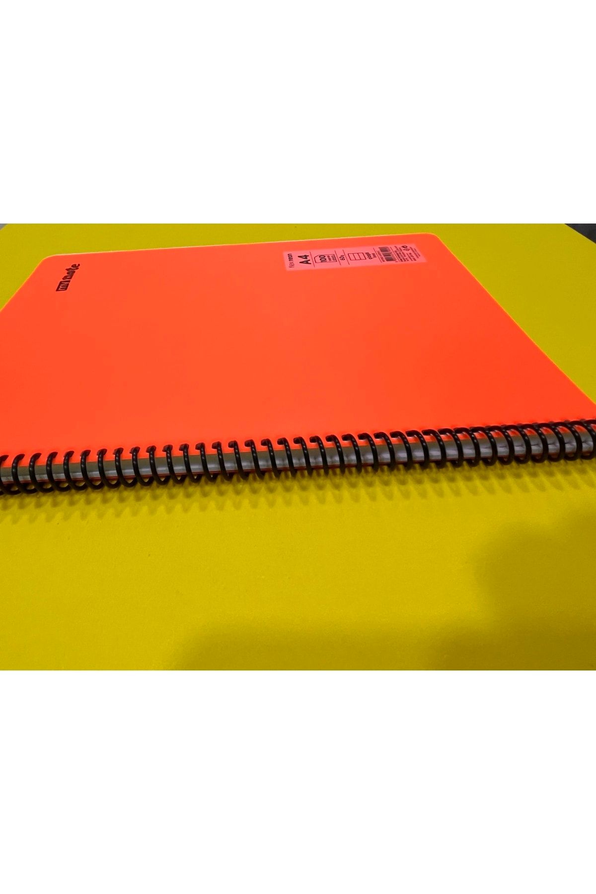 Mynote-Flex Neon Striped A4 100 Sheets Pp Cover Spiral Notebook 60 Gr 5