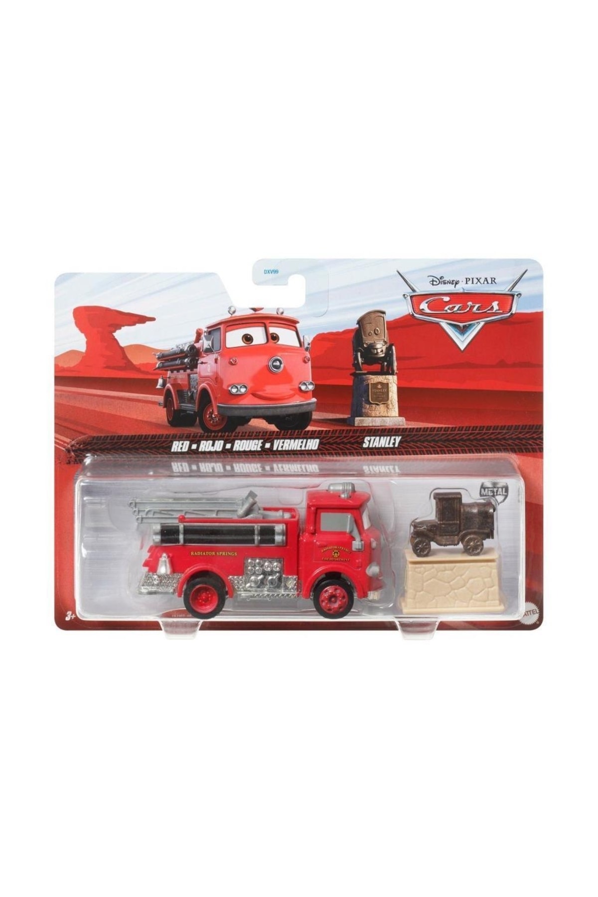 Mattel Disney Pixar Cars 2'li Rojo&stenley Dxv99 Hlh62 Lisanslı