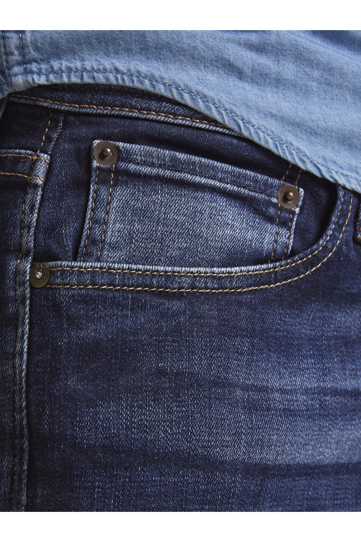 شلوار جین مردانه راسته فاق نرمال | جک اند جونز Jack & Jones 12177444-187-03 - تصویر 7