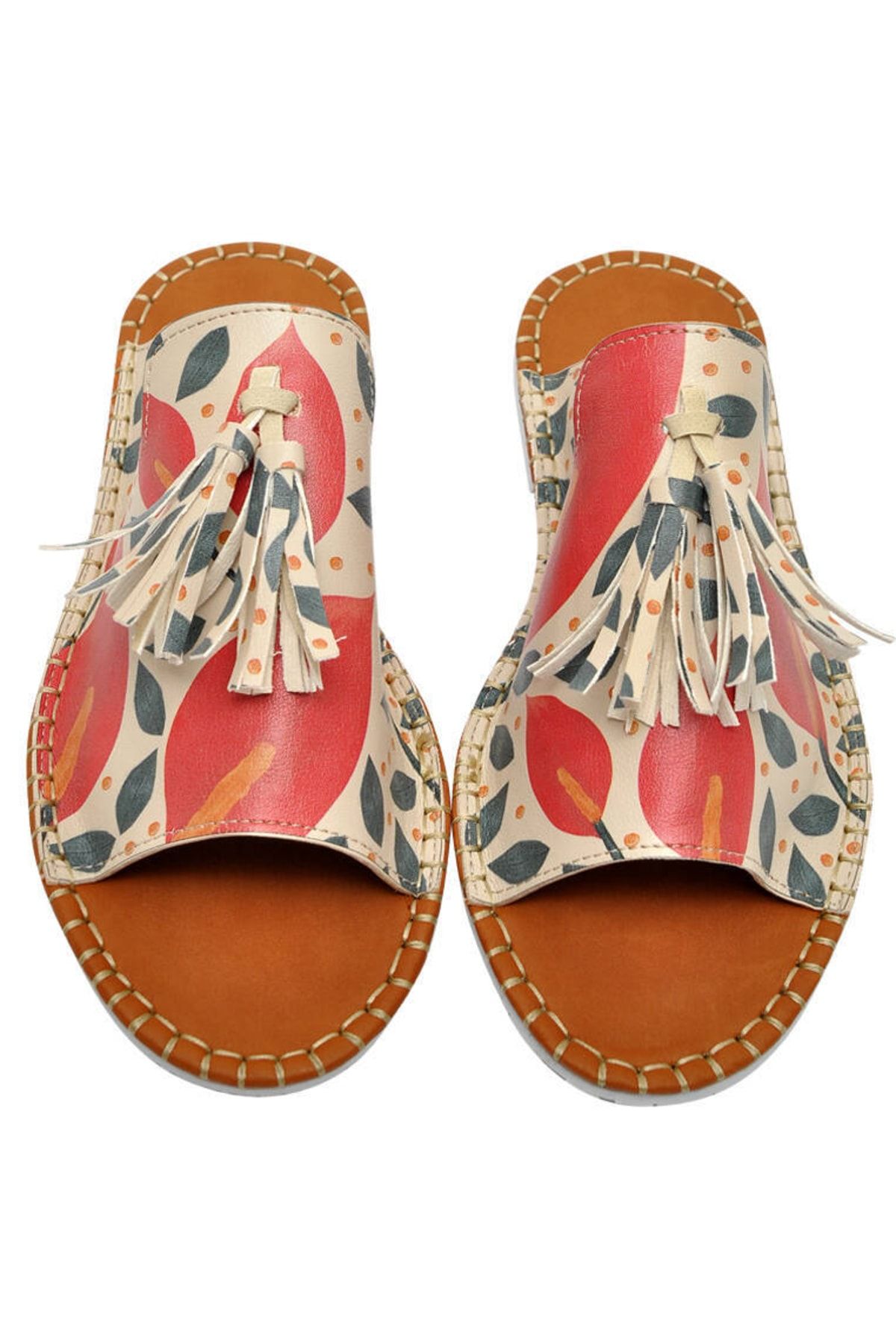 Dogo Papuci Multicolori Din Piele Vegana De Dama - Growing Together Design Femeie - 36