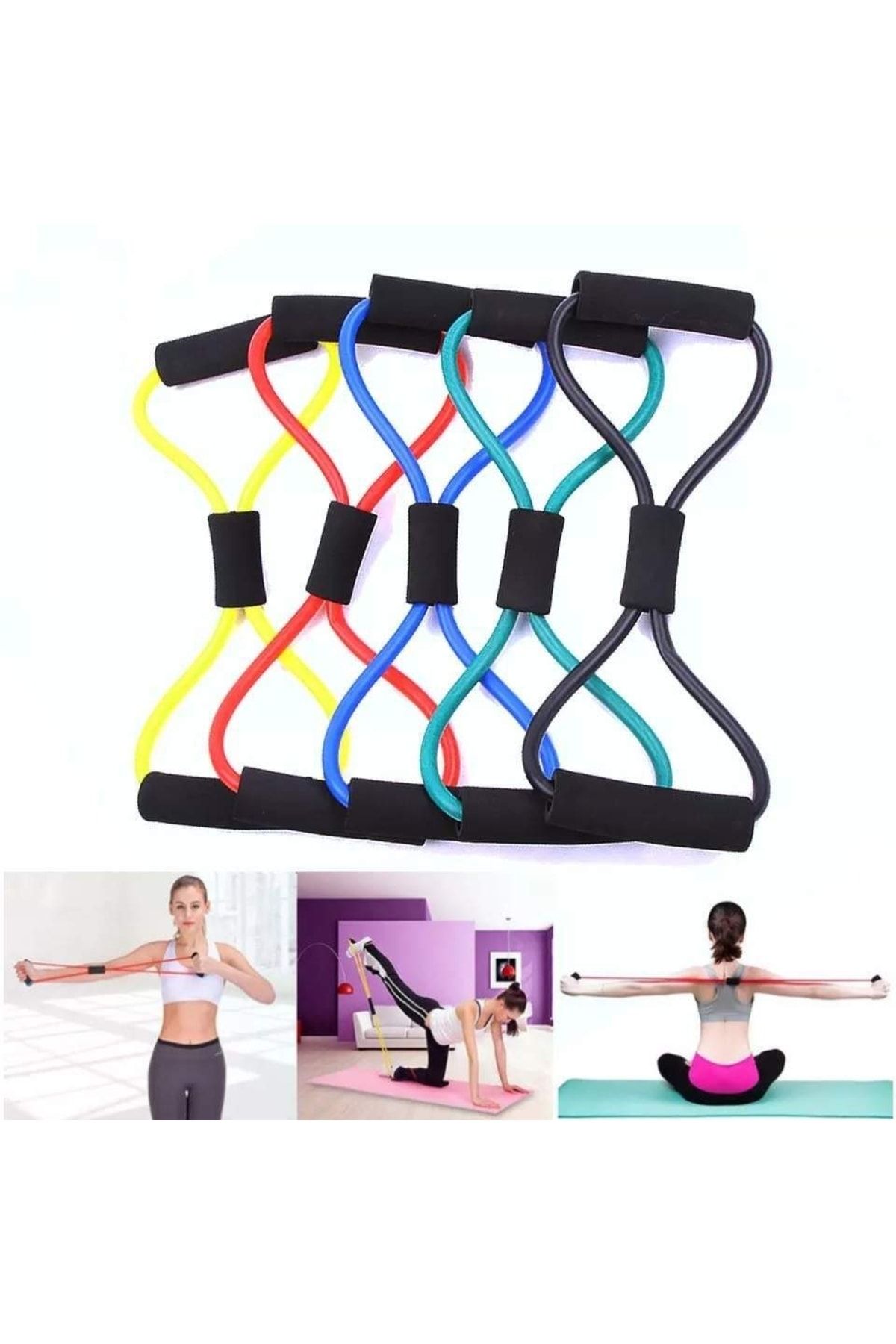 Genel Markalar Pilates Egzersiz Direnç Lastiği