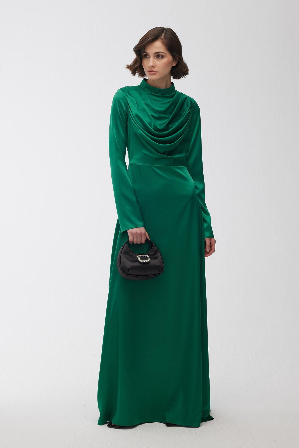 Manuka-Violettes Degaje Abendkleid Smaragd 2