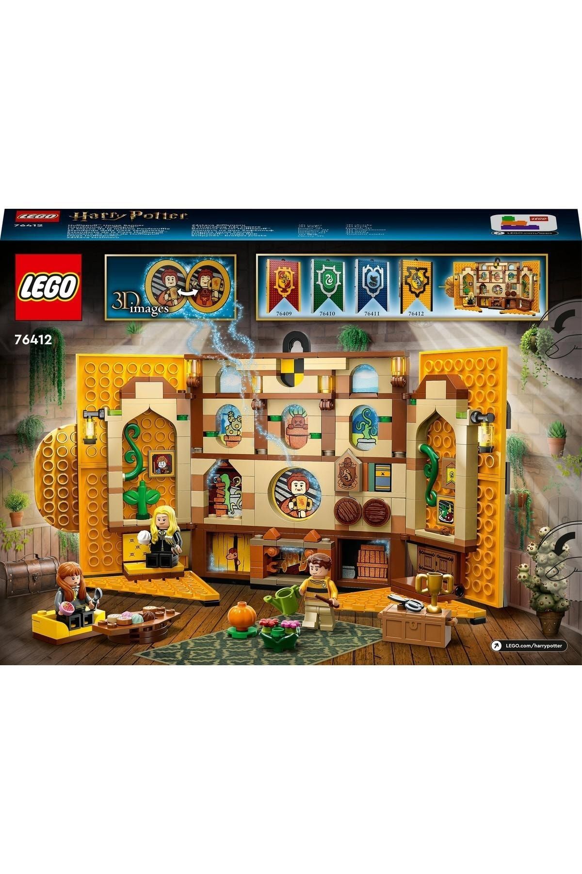 LEGO-JFF Game® Harry Potter Hufflepuff Building Flag Creative Toy Building Set 313 Pieces 4