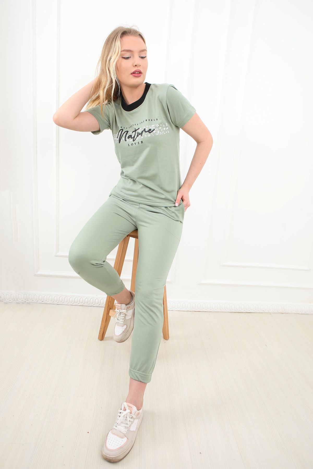 FAMES P JAMA Natural Two Thread Tracksuit Set Trendyol
