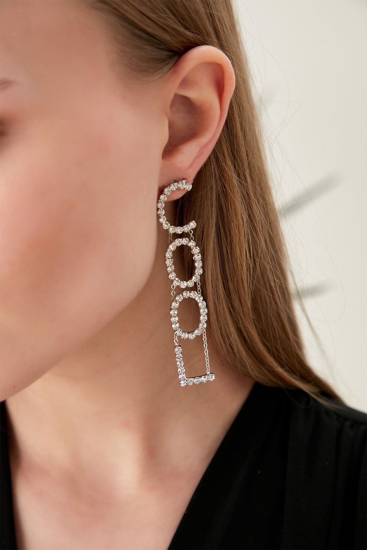 Hanging letter earrings hotsell