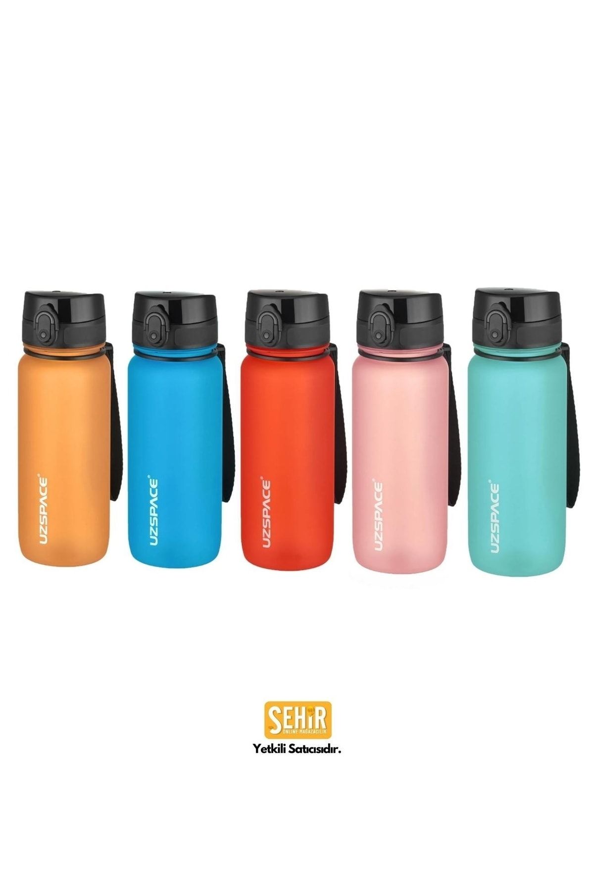 قمقمه ورزشی آبی 650 میل مجموعه جدید نرم Tritan Water Uzspace
