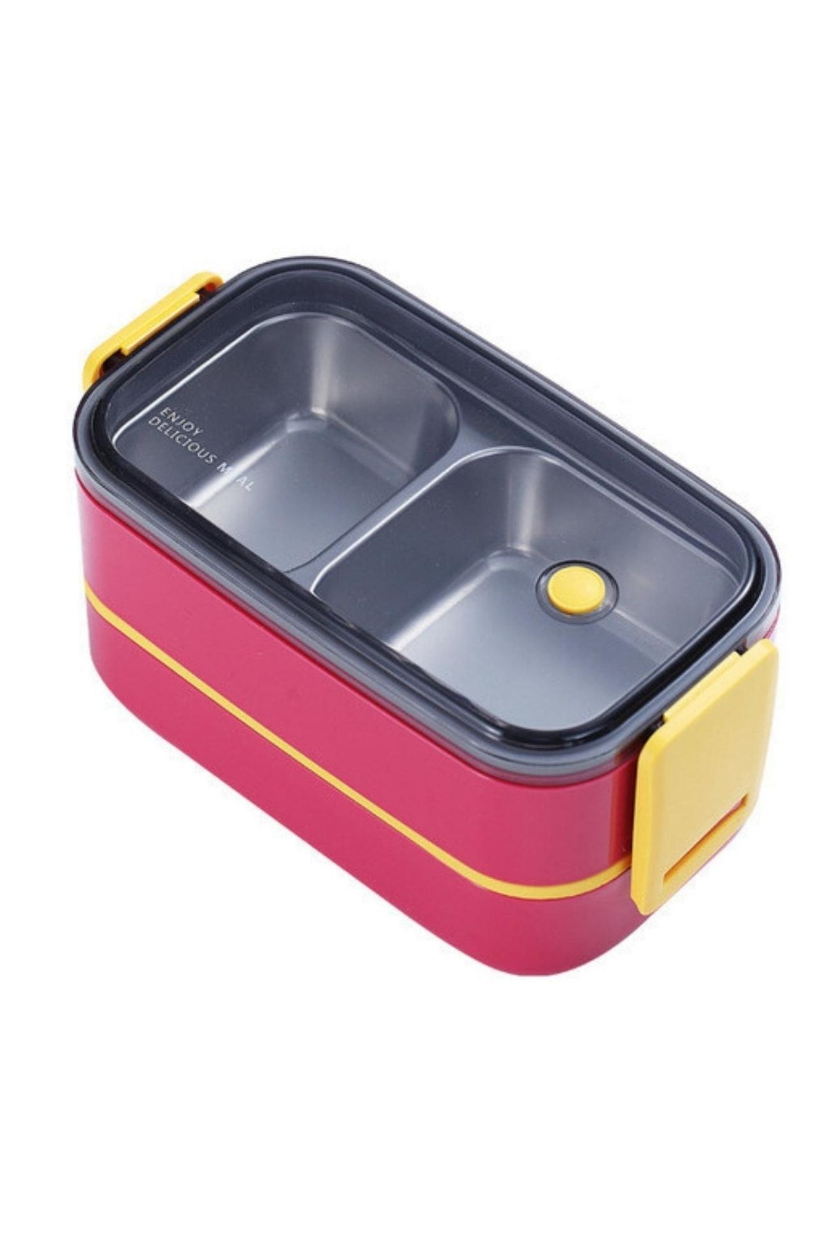 ست ظروف کمپینگ قرمز BENTO 1400ML Lunchbox مجموعه جدید دو Forele 2 جعبه غذاخوری اکسپدیشن فولادی Vagonlife