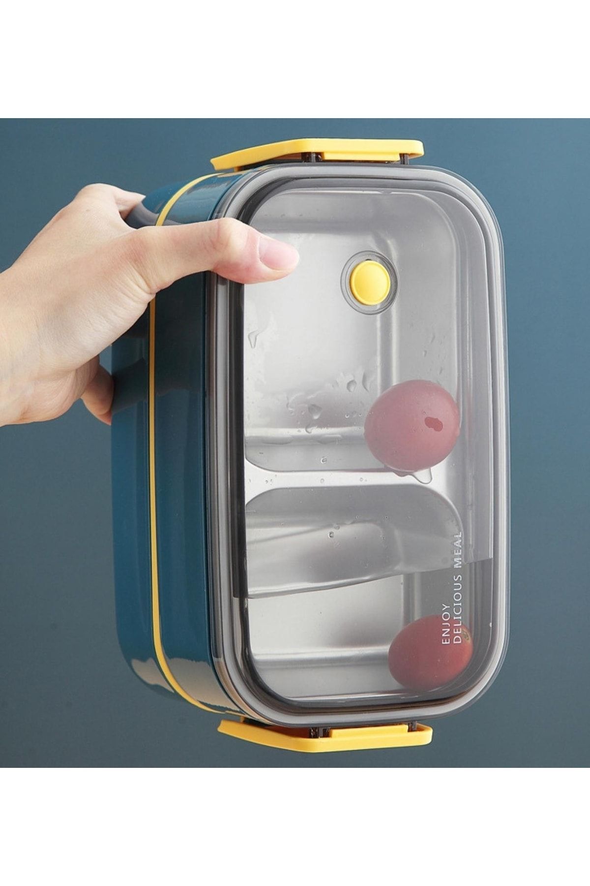ست ظروف کمپینگ قرمز BENTO 1400ML Lunchbox مجموعه جدید دو Forele 2 جعبه غذاخوری اکسپدیشن فولادی Vagonlife