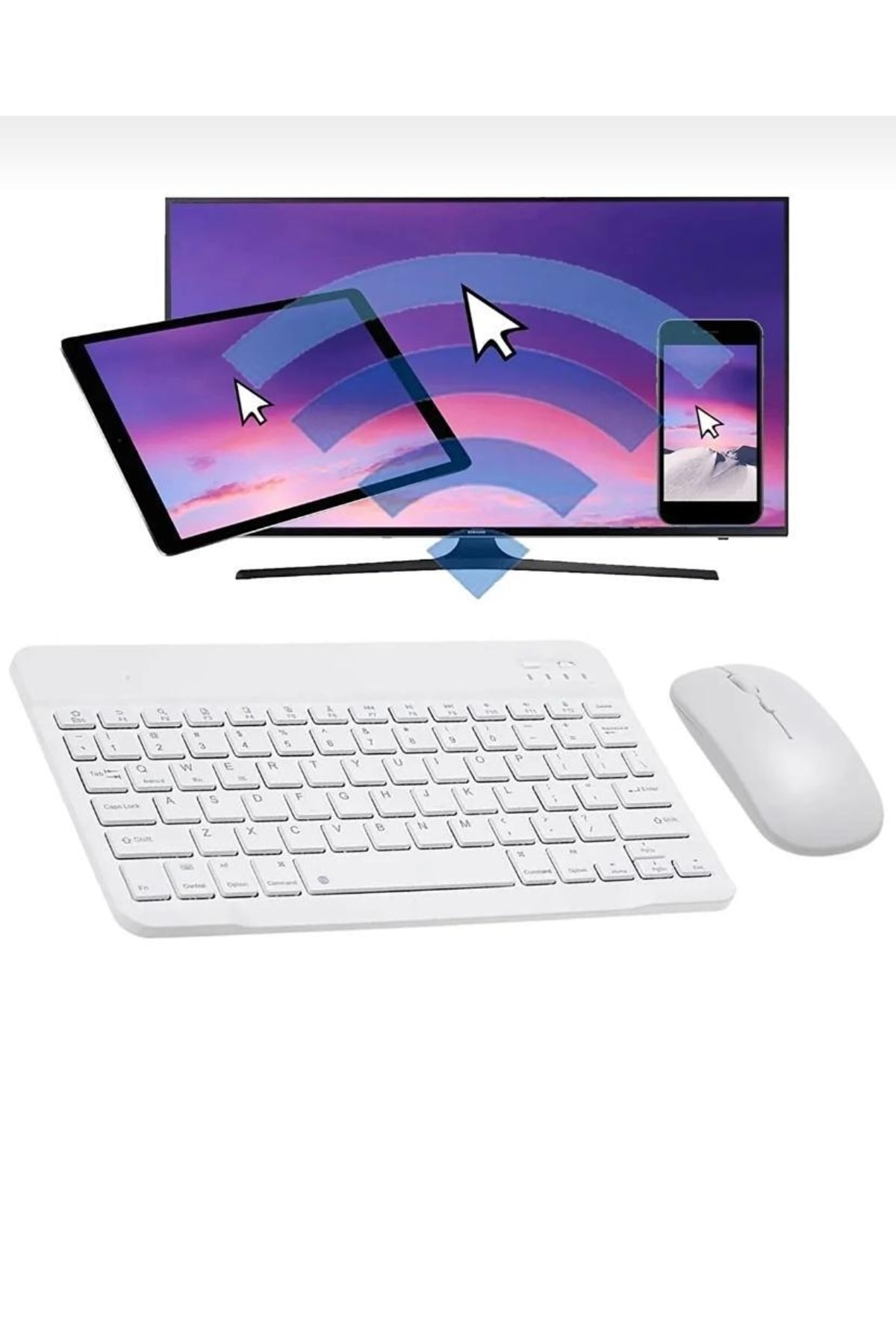 Galaxy Tab S8 Ultra Wi-fi Sm-x900 Uyumlu Kablosuz Bluetooth Klavye Mouse+set