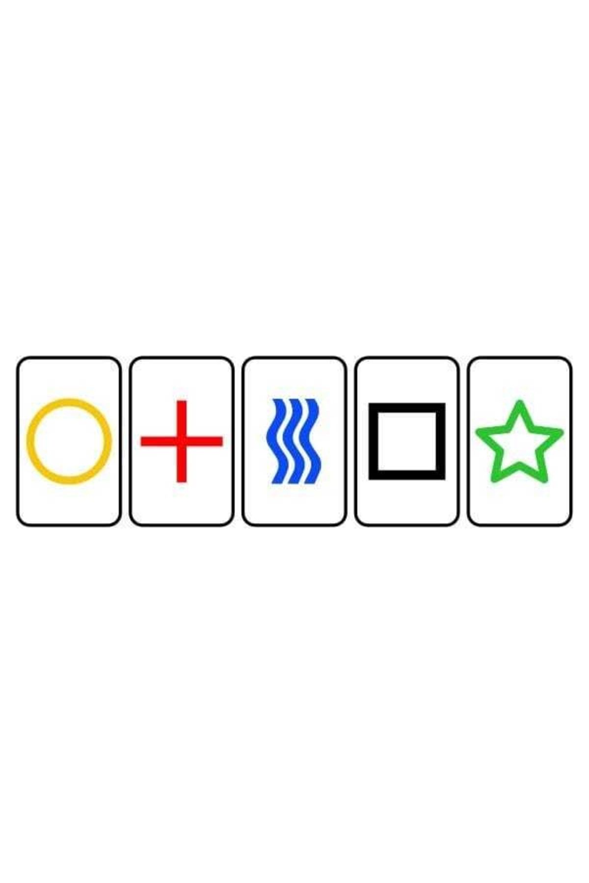 Dream Plus-Esp Zener Card Colorful Clairvoyant Telepathy Card Zener Card Colorful Front Face Color Background 1