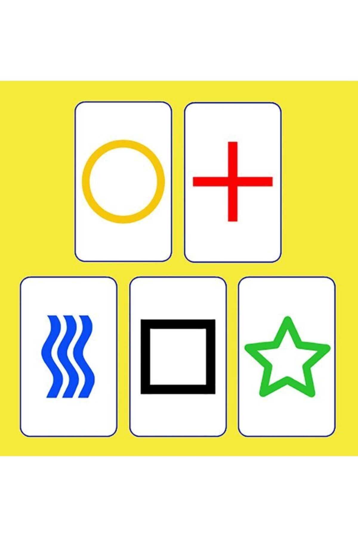 Dream Plus-Esp Zener Card Colorful Clairvoyant Telepathy Card Zener Card Colorful Front Face Color Background 3