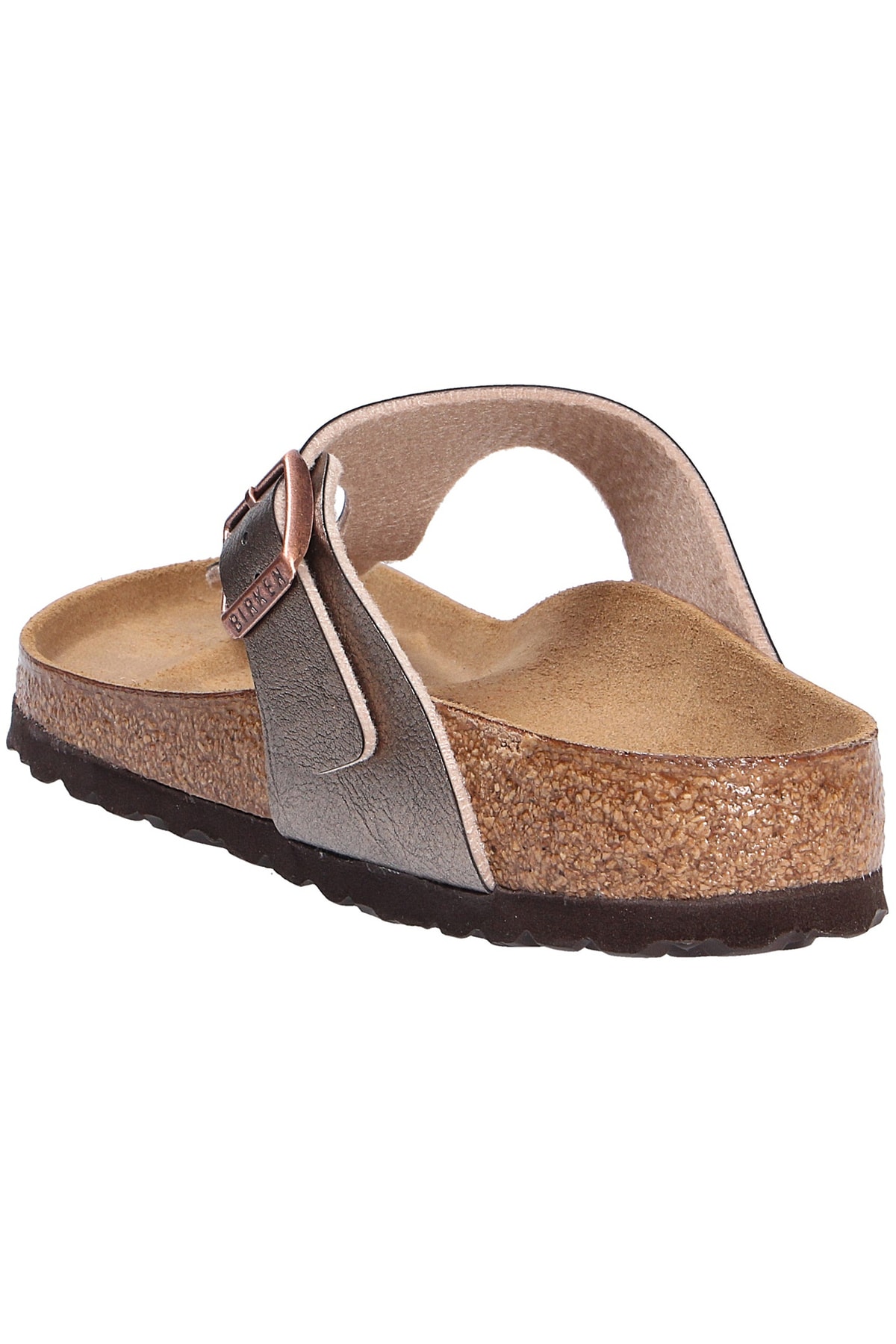 صندل بیرکن استاک زنانه چرم اصل قهوه ای  راسته       | Birkenstock 274-30-0049 DE - تصویر 3