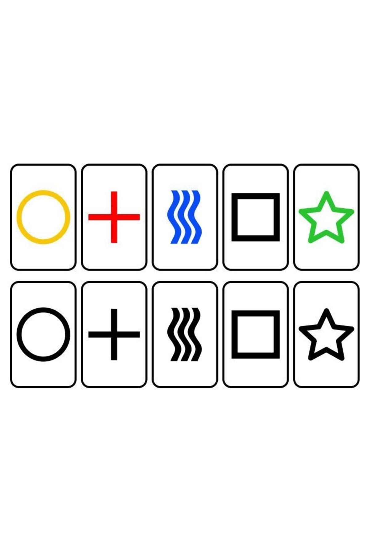 Dream Plus-Esp Zener Card Colorful Clairvoyant Telepathy Card Zener Card Colorful Front Face Color Background 4