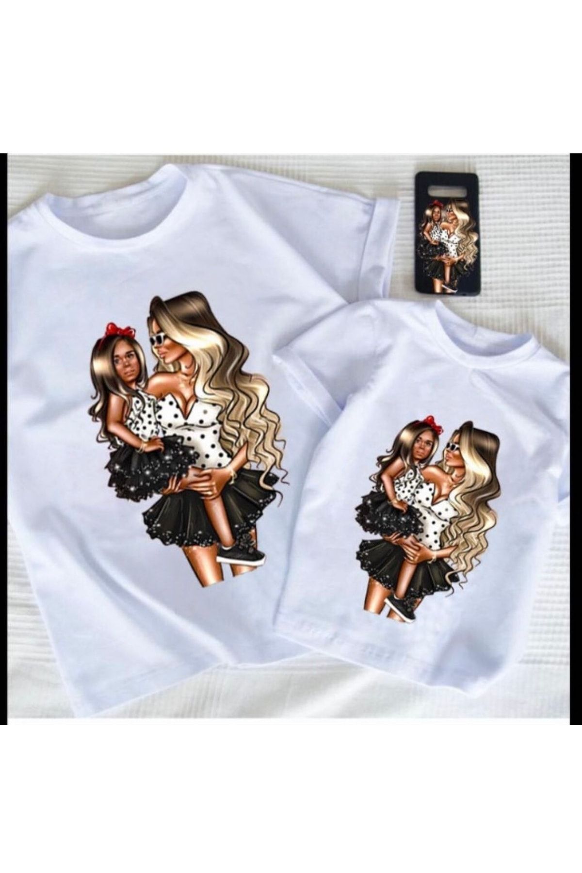 Anne ve Yavru Ceylan Temalı Çocuk T-shirt - Astral Baby