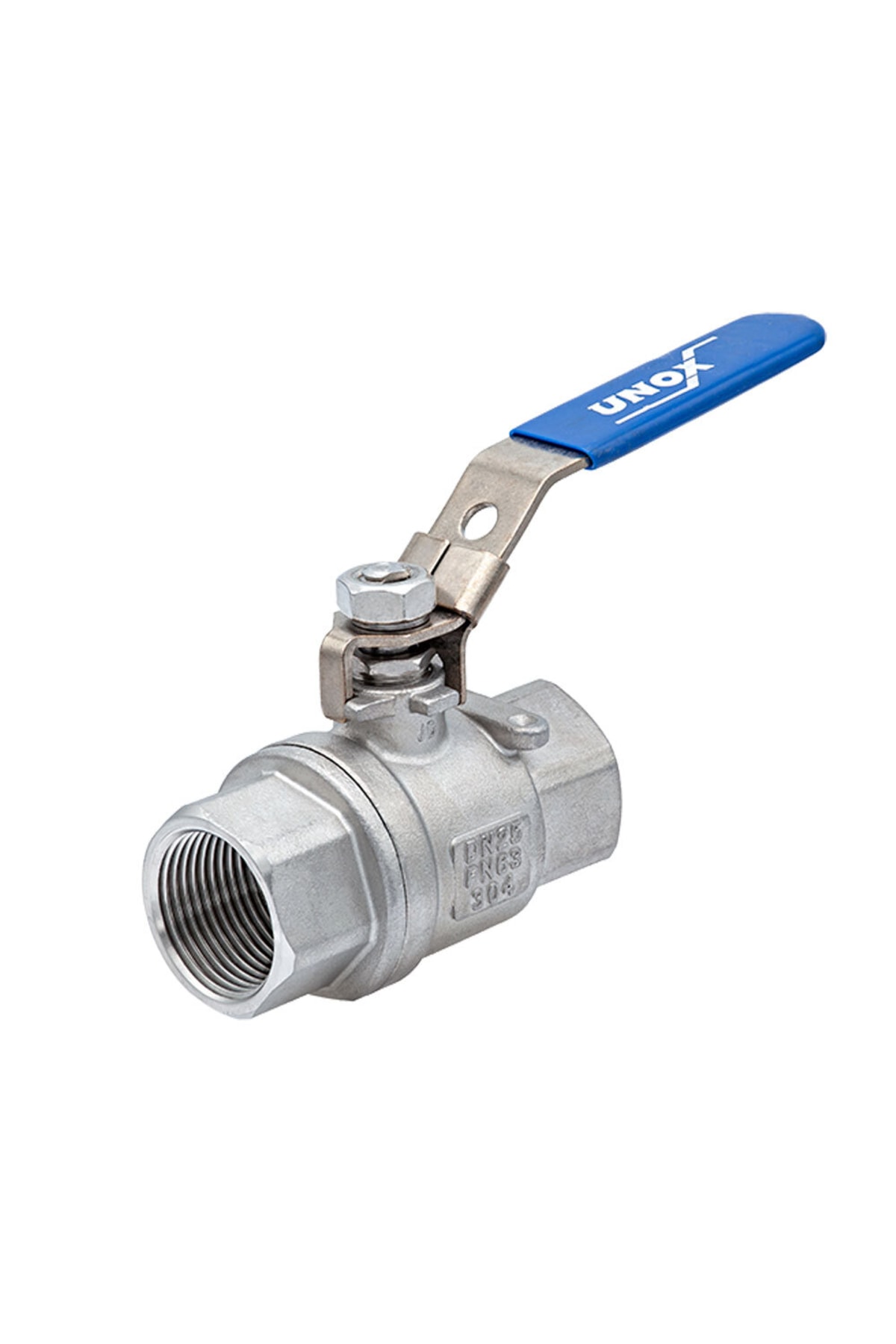 Unox 1/2" Iki Parçalı Paslanmaz Dişli Küresel Vana