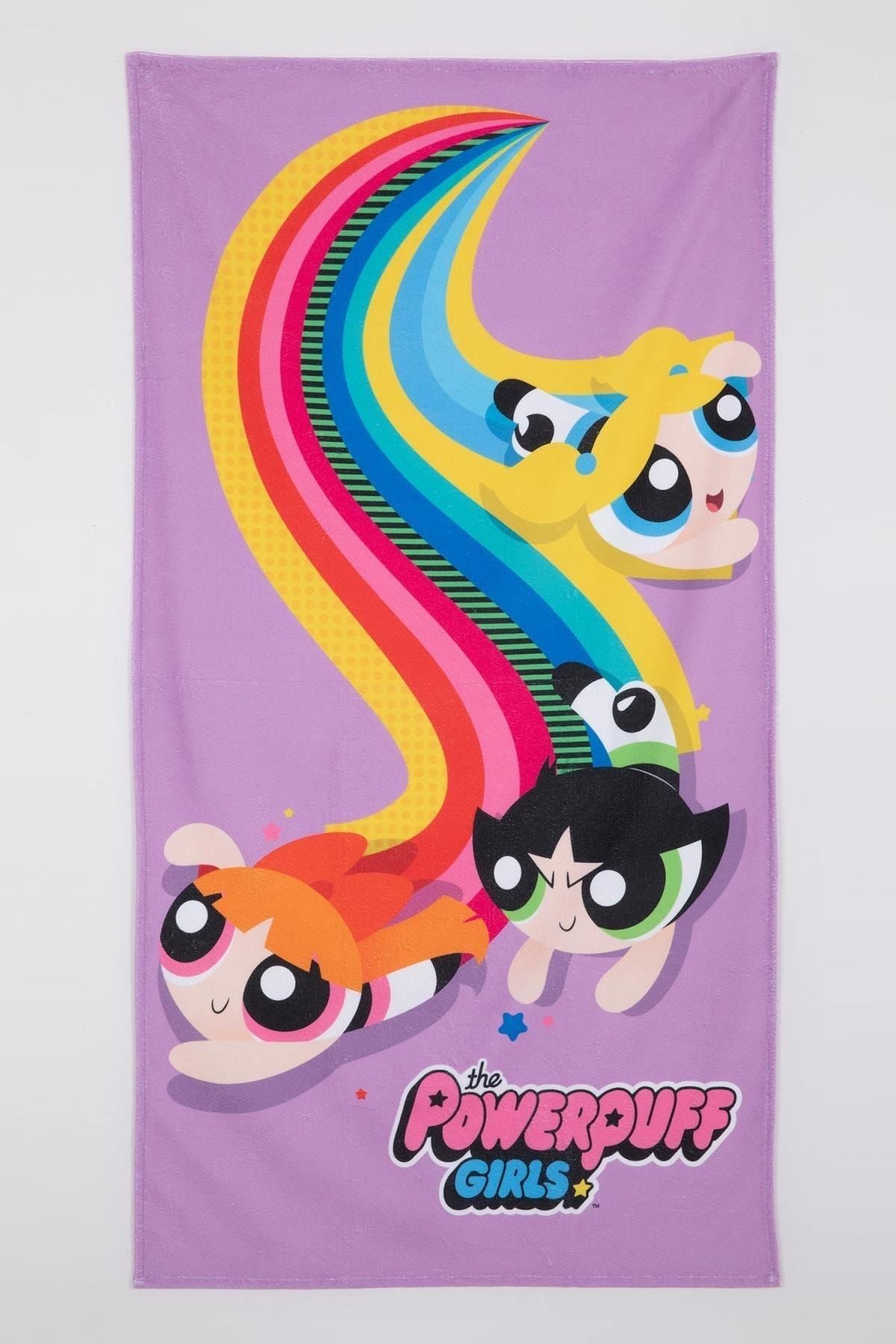 Defacto Girl s Powerpuff Girls Beach Towel Trendyol