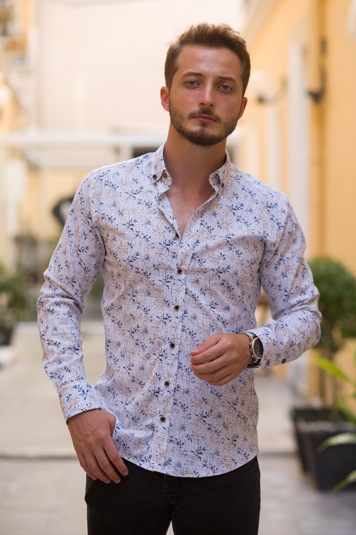 Etikmen Hemd Weiß Regular Fit