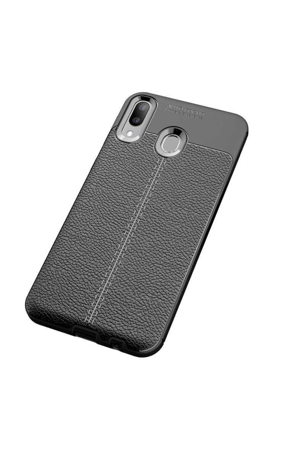 Samsung Galaxy M20 Case Great Cut Niss Cover with Leather Surface Look