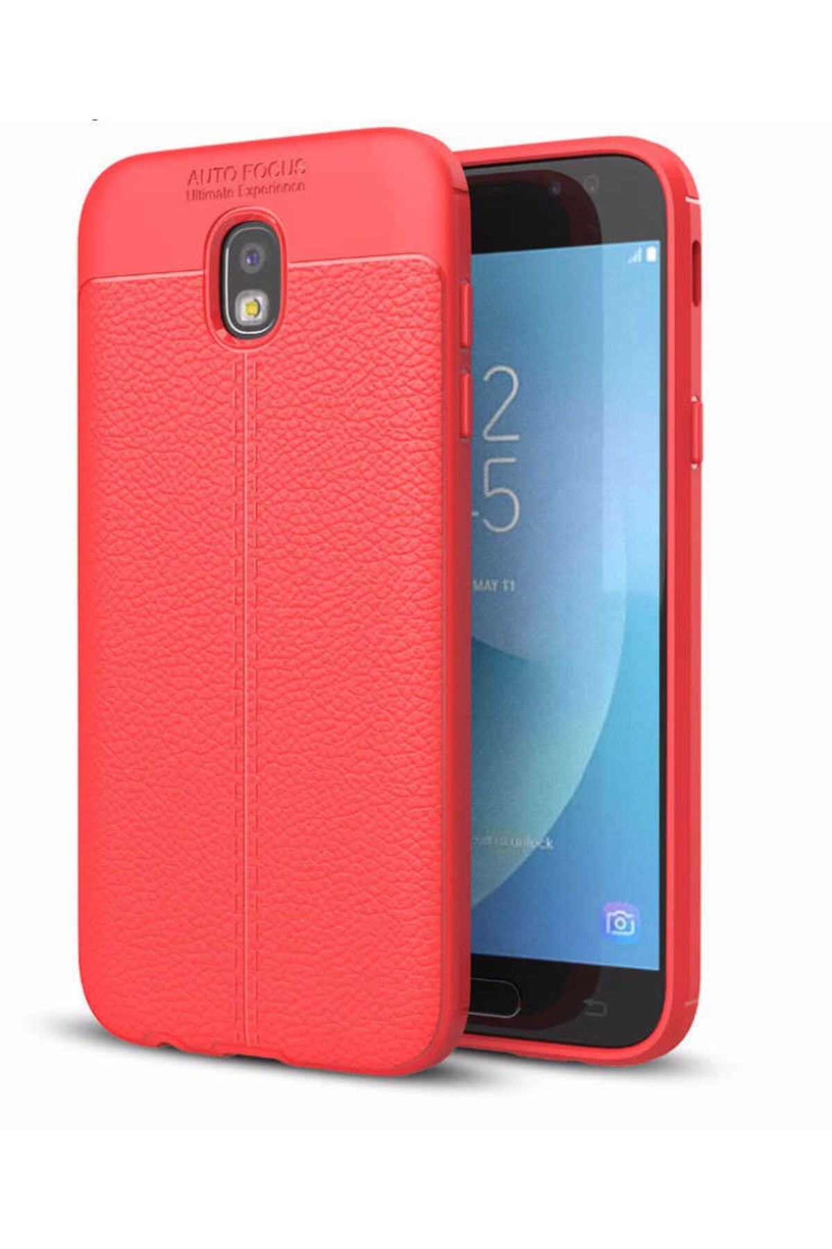 Galaxy J7 Pro / Galaxy J730 Pro Compatible Case Great Cut Niss Cover with Leather Surface Look