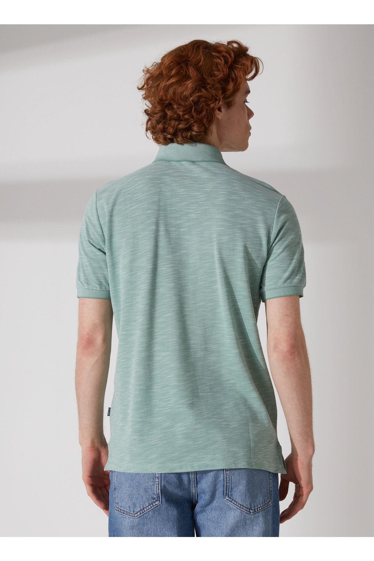 تی شرت سبز مردانه Polo Green 232 LCM 242057 Jake Pastel Lee Cooper