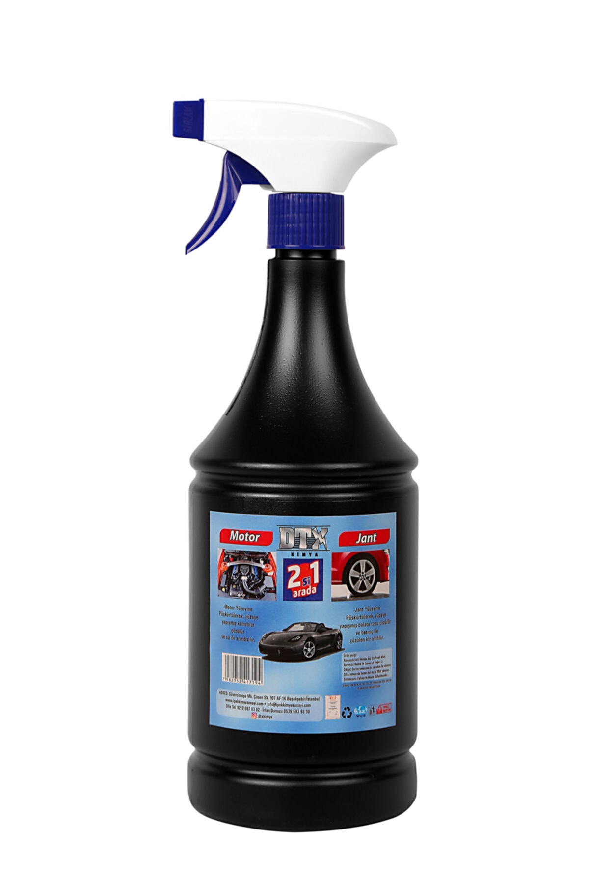 Motor Ve Jant Temizleme Sıvısı 2’si 1 Arada Yağ Sök. Etkili 1 Lt