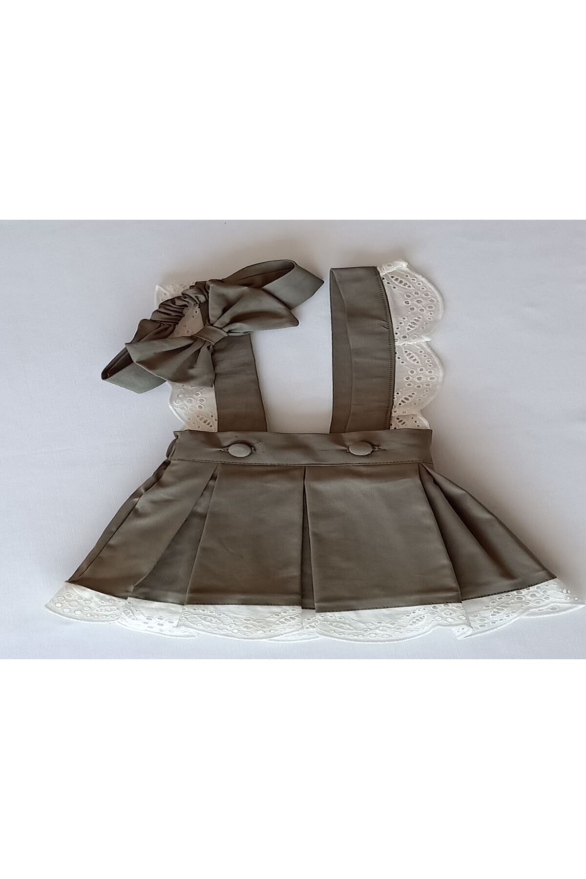 moms and babies Askılı Kız Bebek Etek fotoğrafı 2 (önizleme)