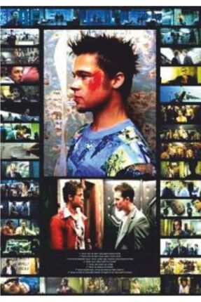 Fight Club Dövüş Klübü Sinema Retro Vintage 70 Cm X 100 Dev Kuşe Poster (silindir Kolili Kargo Ile) 8438332703404