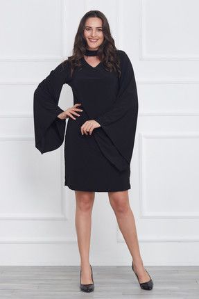 Kadın Siyah Kol Detaylı Elbise 17LB9018