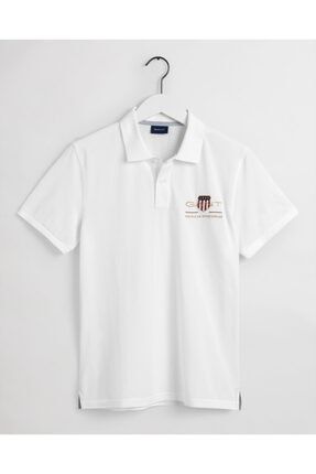 Erkek Beyaz Regular Fit Logolu Polo 2002014