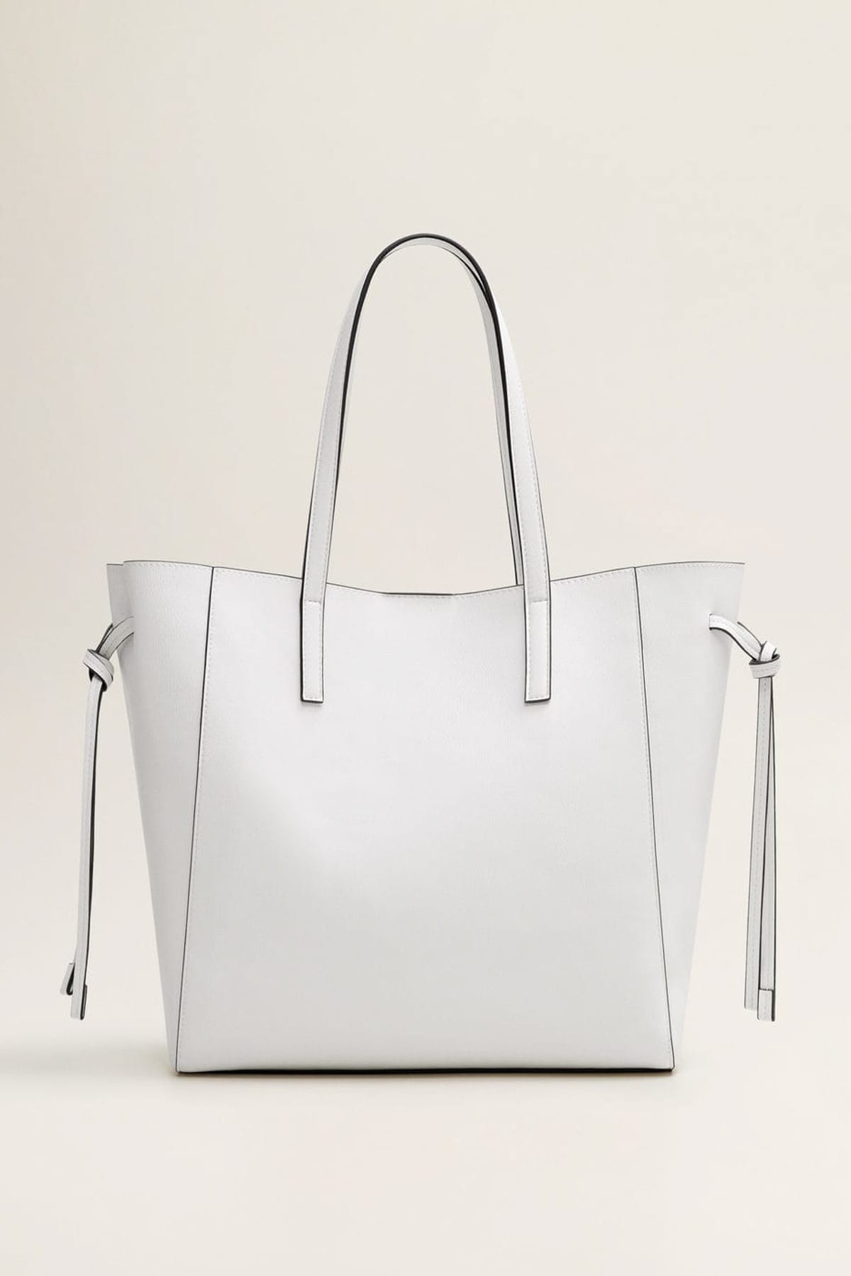 mango kadin beyaz purtuklu shopper canta 43013752 fiyati yorumlari trendyol