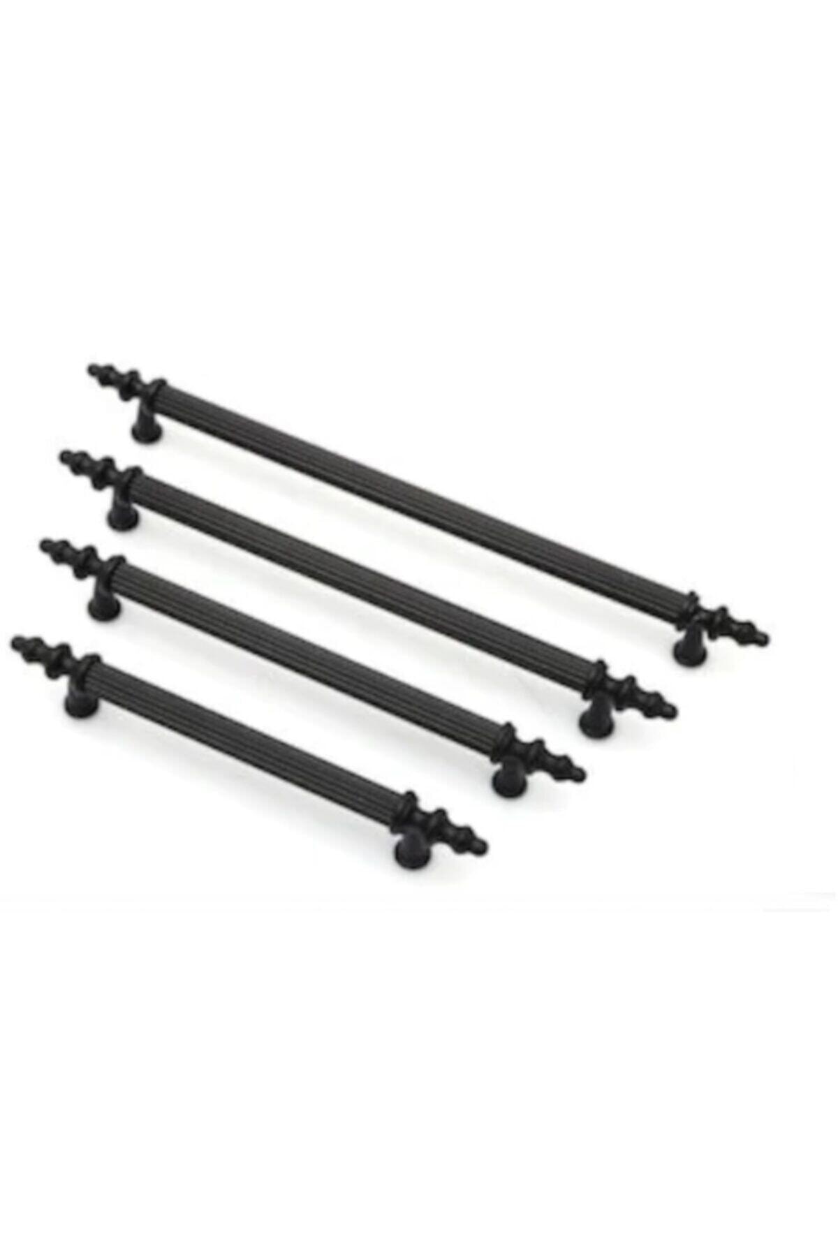 Lina Modern 96 Mm Mat Siyah Kumru Model Lüks Kapı Kulpları 96 mm