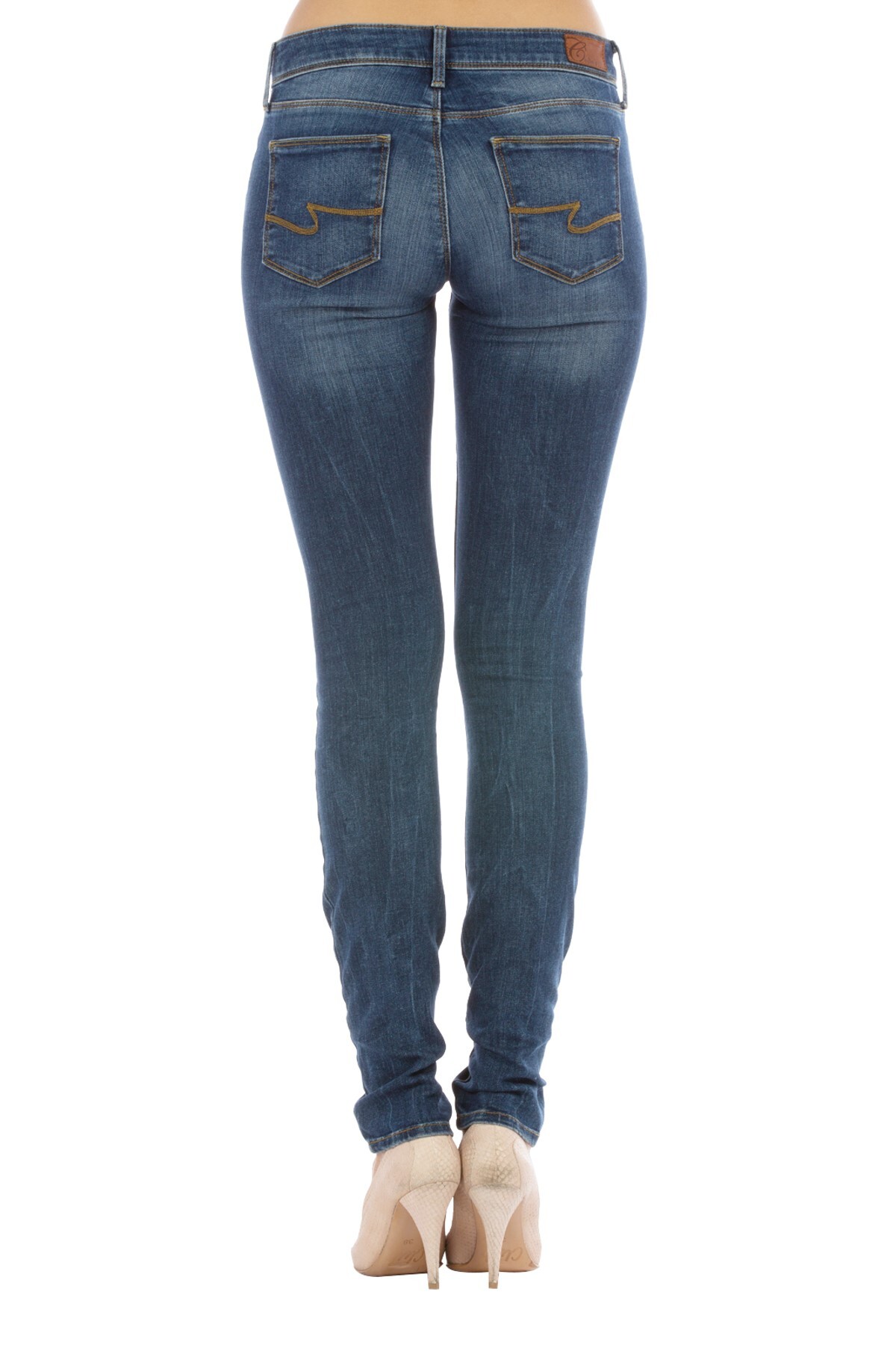 Colin's-758 Sally Super Slim Fit High Waist Narrow Leg Women's Blue Jean Trousers 3